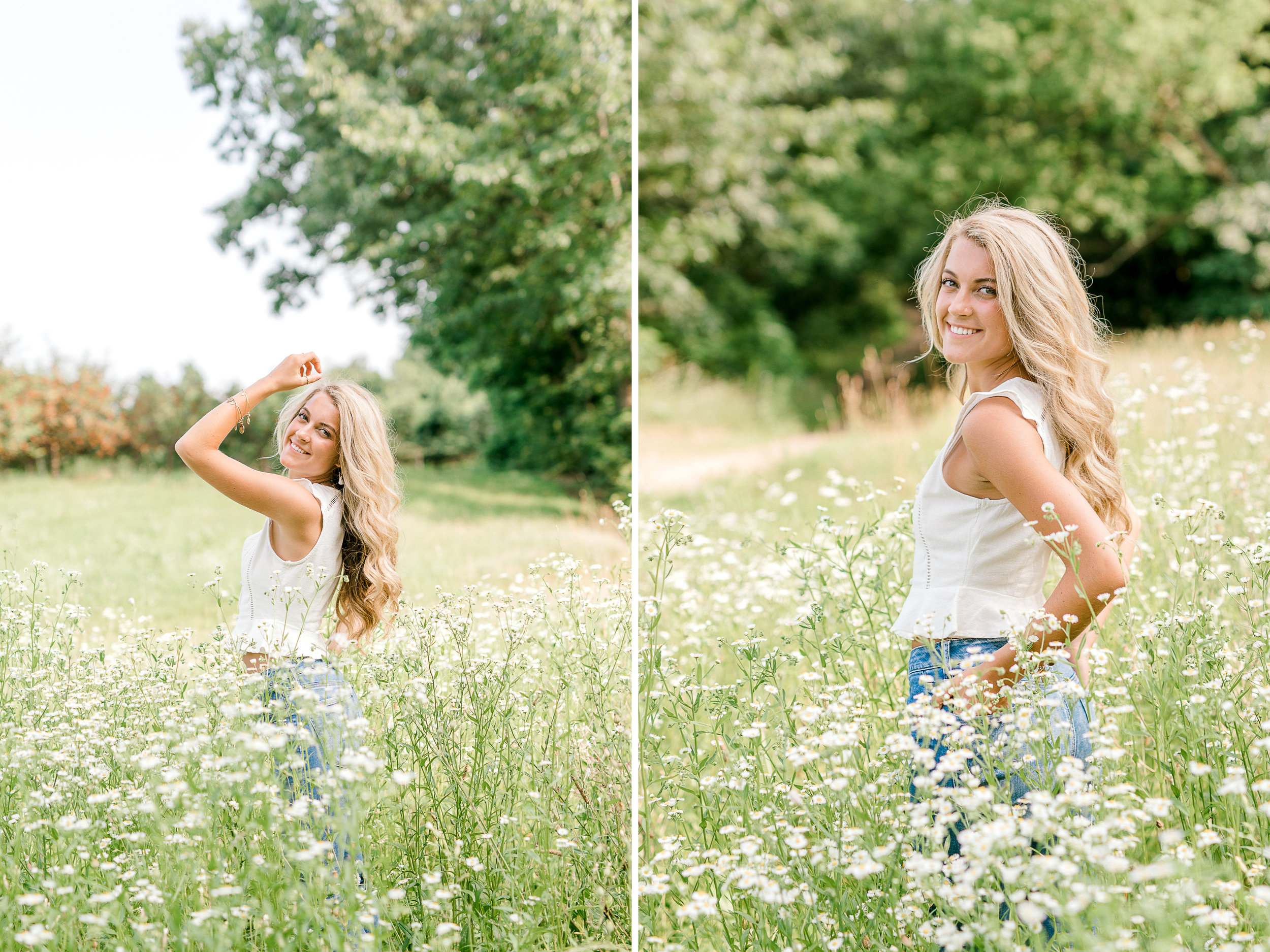 Beautiful Senior Girl Session at the Orchard and at the Beach | Senior Girl Poses | Senior Girl Wardrobe