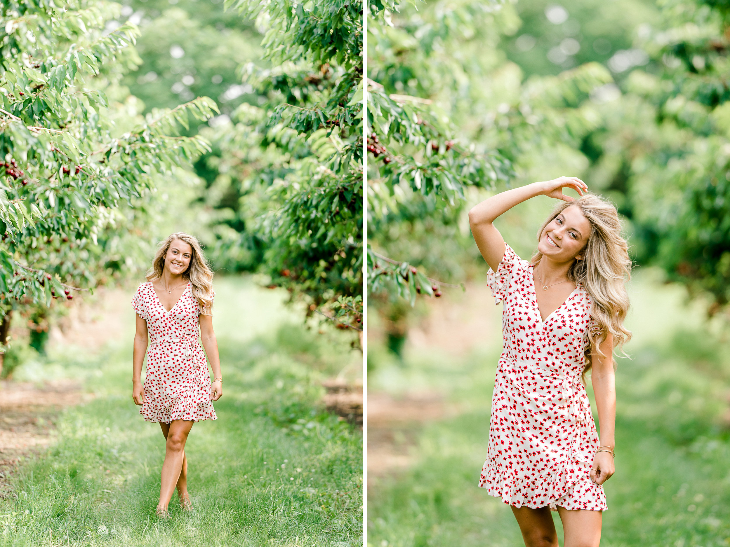 Beautiful Senior Girl Session at the Orchard and at the Beach | Senior Girl Poses | Senior Girl Wardrobe