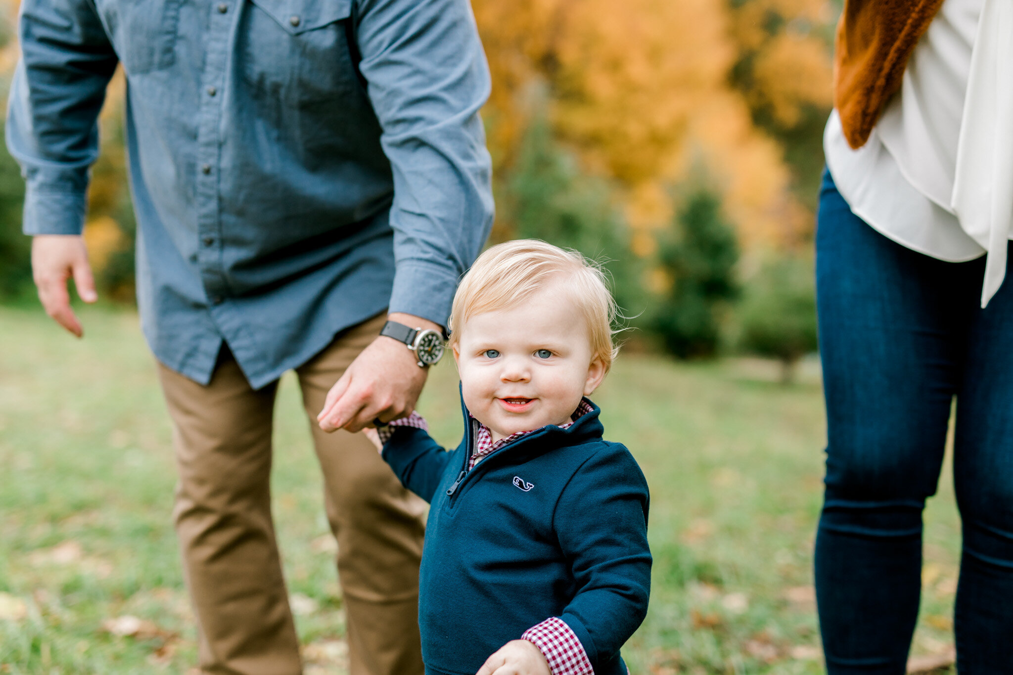 Colorful Fall Family Session at the Orchard | What to Wear for Fall Family Photos | Michigan Family Photographer