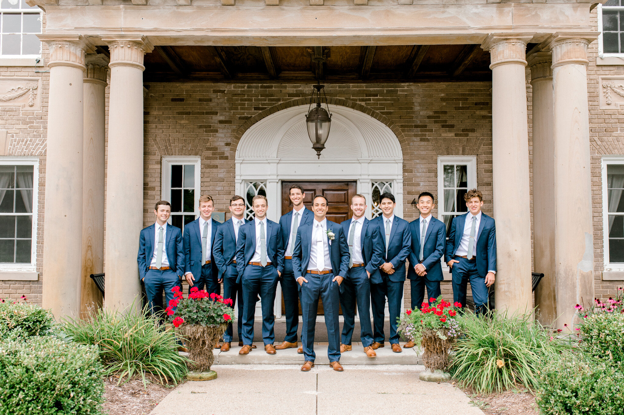 Outdoor Michigan Wedding at The Felt Estate | Wild deer photobombs golden hour portraits and eats the brides bouquet | Laurenda Marie Photography