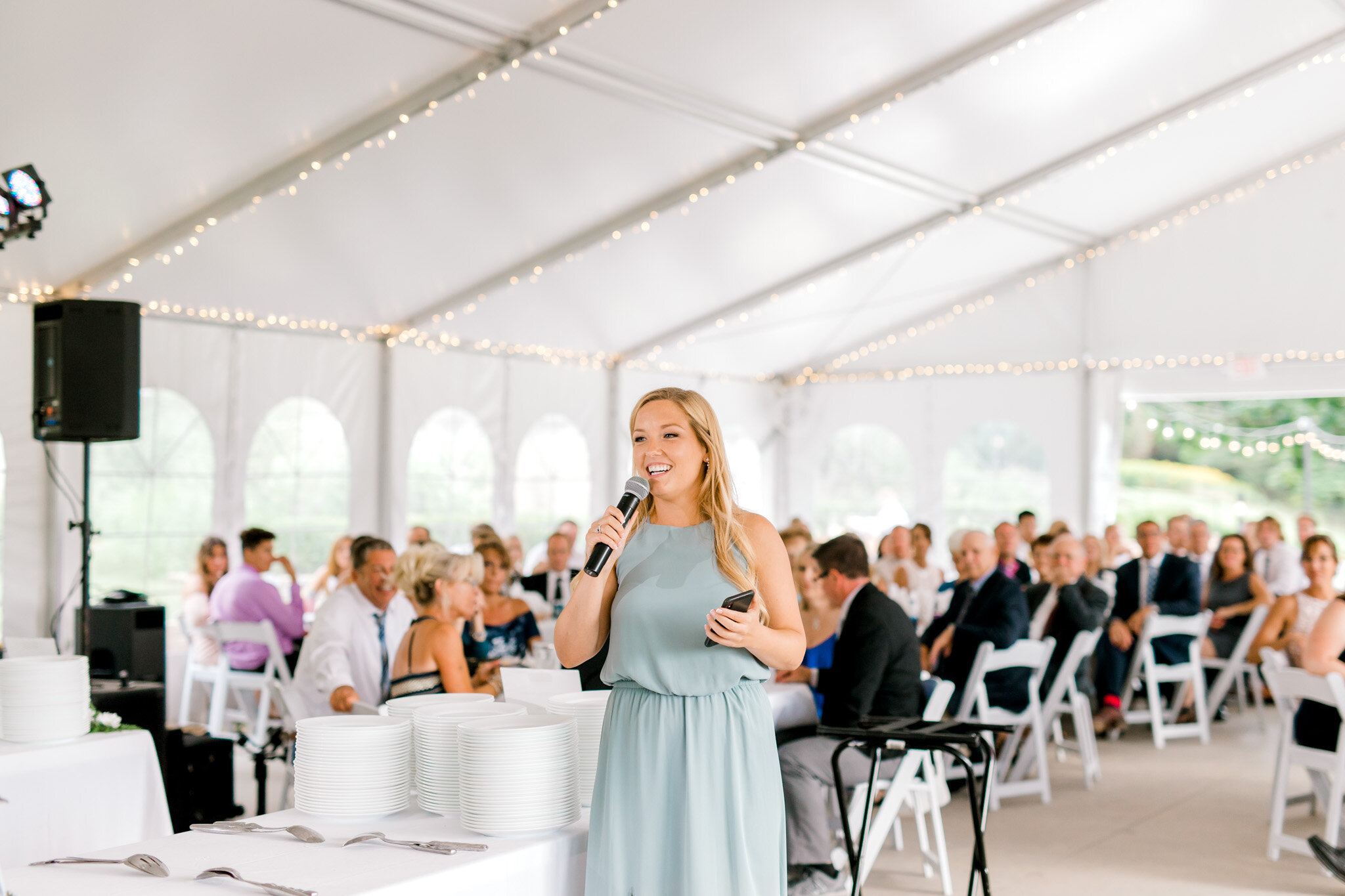 Outdoor Michigan Wedding at The Felt Estate | Wild deer photobombs golden hour portraits and eats the brides bouquet | Laurenda Marie Photography