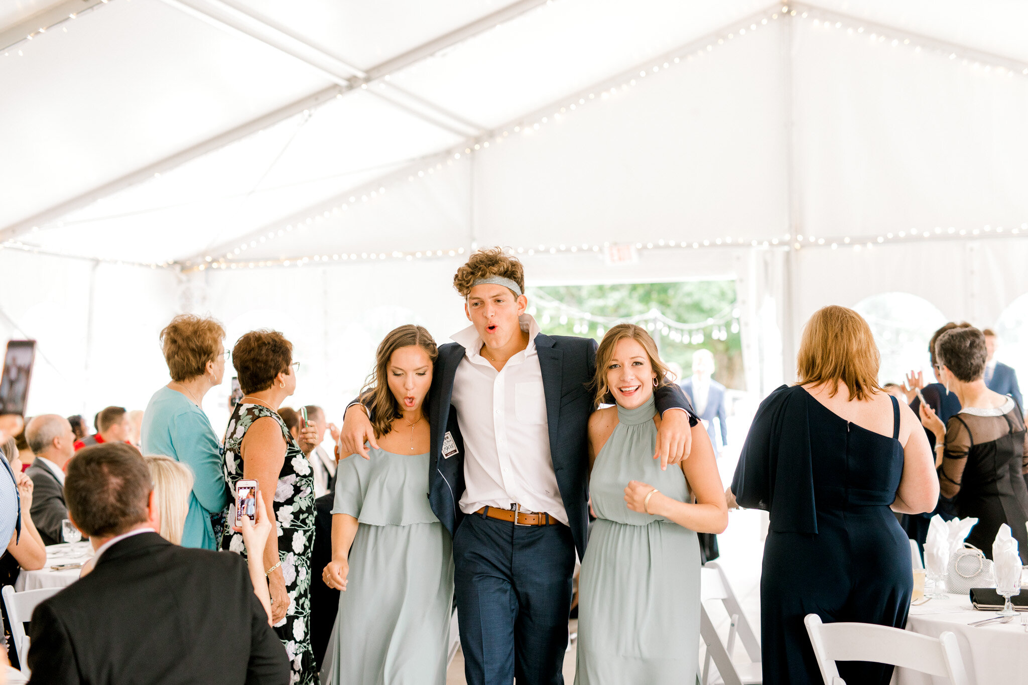 Outdoor Michigan Wedding at The Felt Estate | Wild deer photobombs golden hour portraits and eats the brides bouquet | Laurenda Marie Photography