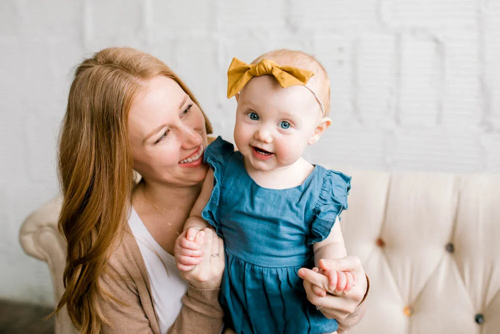 Eastyn's One Year Milestone Session in Studio | Grand Rapids, Michigan | Family Photographer