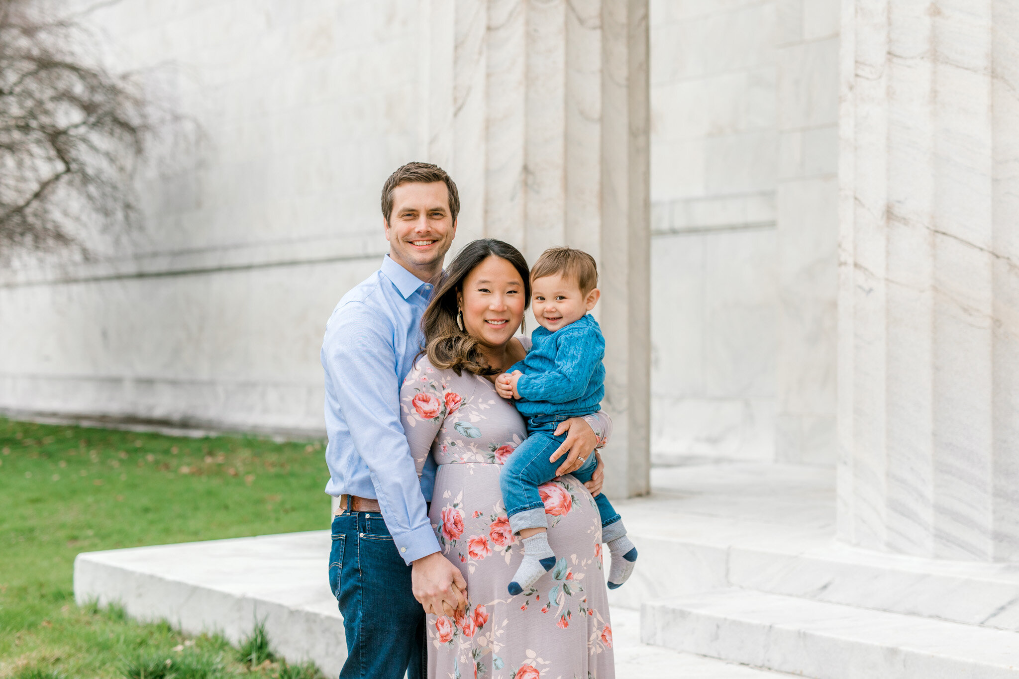 Spring Maternity Session | Light &amp; Airy Maternity Session Outdoor | Marble Pillars | West Michigan Maternity Photographer
