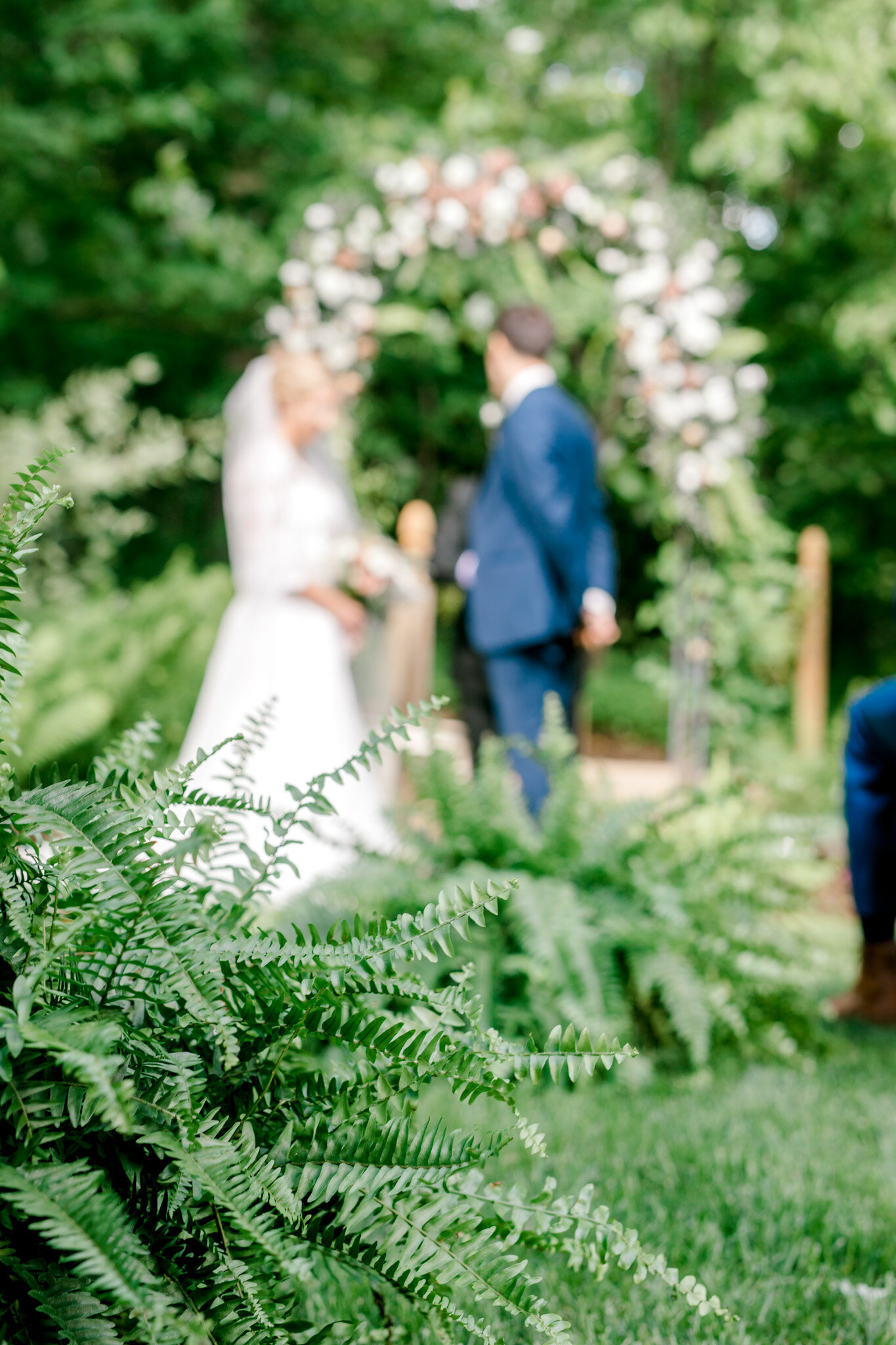 Intimate Backyard Elopement in Michigan | Light &amp; Airy Michigan Wedding Photographer