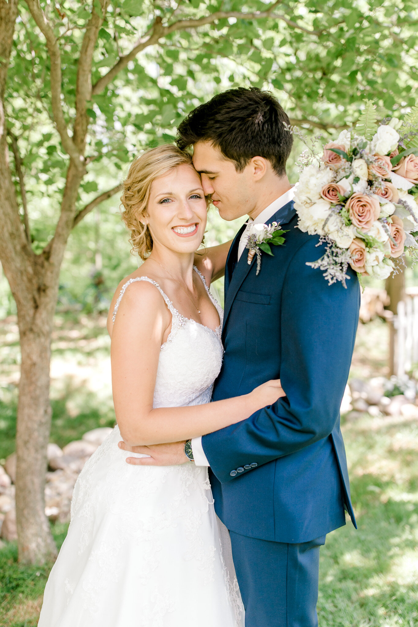 Intimate Backyard Elopement in Michigan | Light &amp; Airy Michigan Wedding Photographer