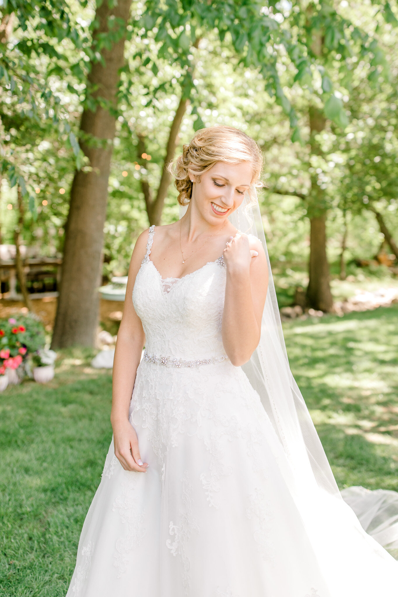 Intimate Backyard Elopement in Michigan | Light &amp; Airy Michigan Wedding Photographer