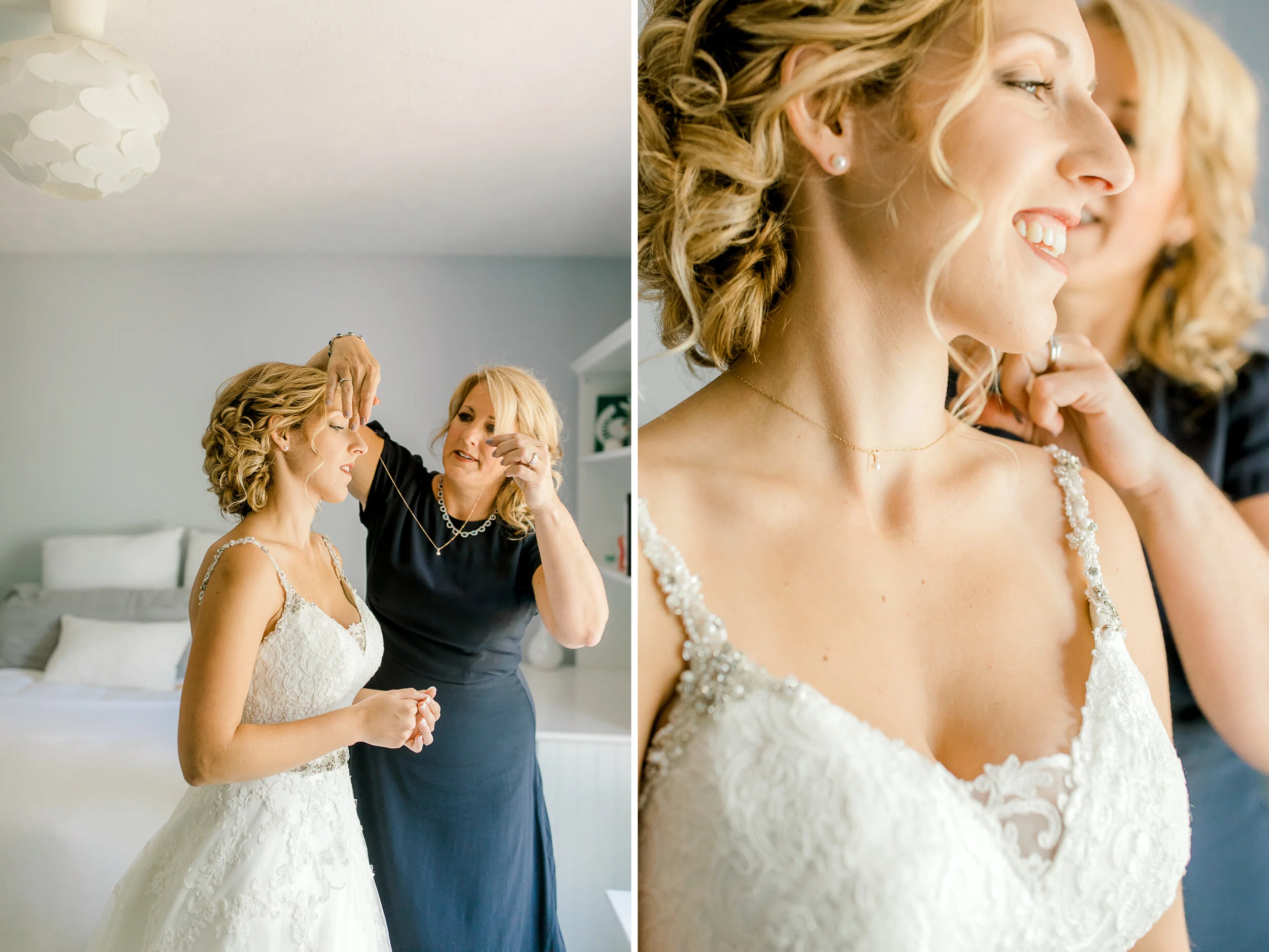 Intimate Backyard Elopement in Michigan | Light & Airy Michigan Wedding Photographer