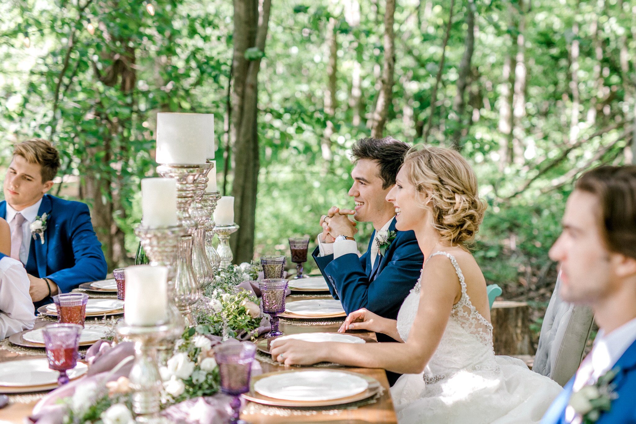 Intimate Backyard Elopement in Michigan | Light &amp; Airy Michigan Wedding Photographer