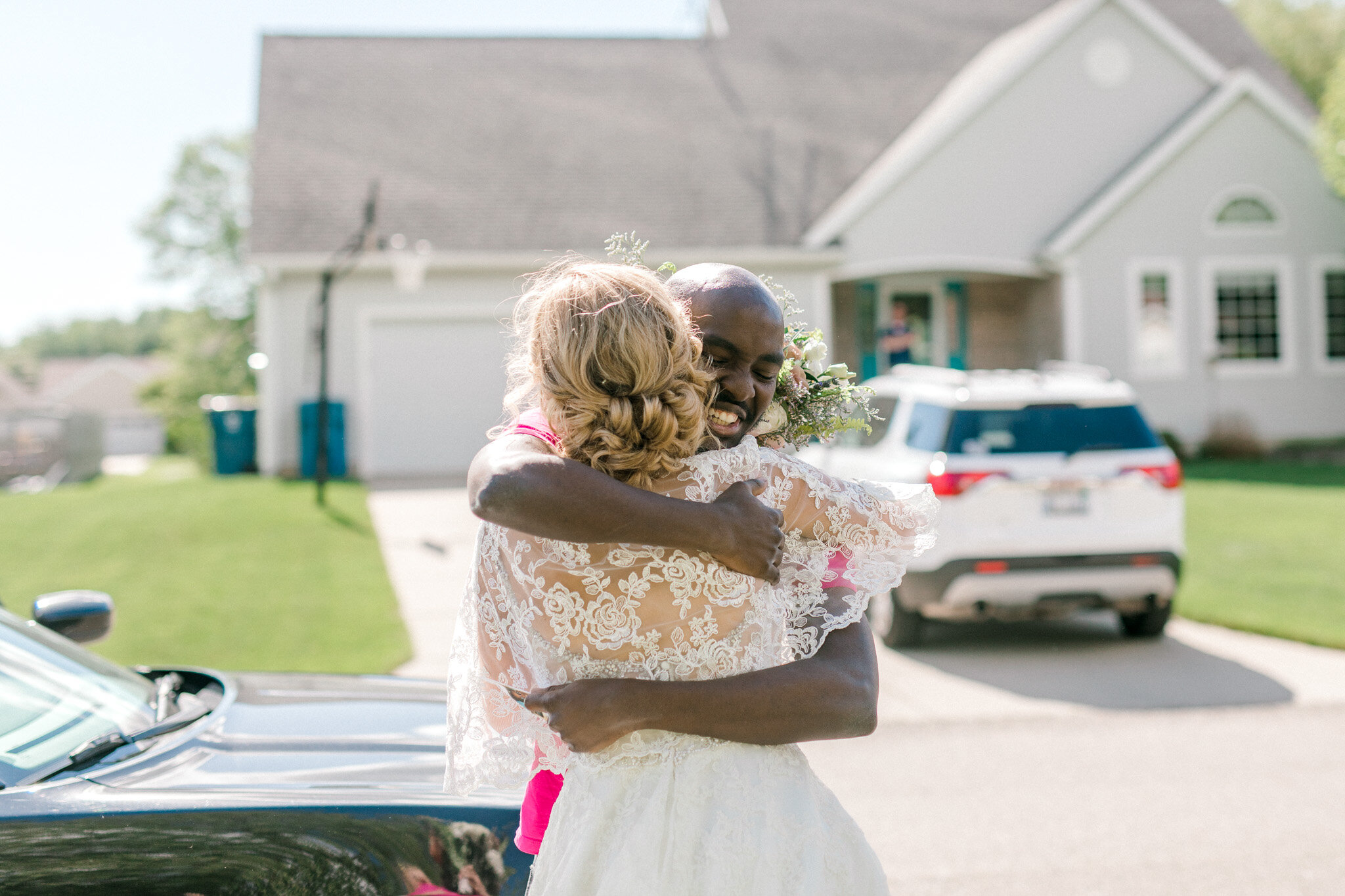 Intimate Backyard Elopement in Michigan | Light &amp; Airy Michigan Wedding Photographer