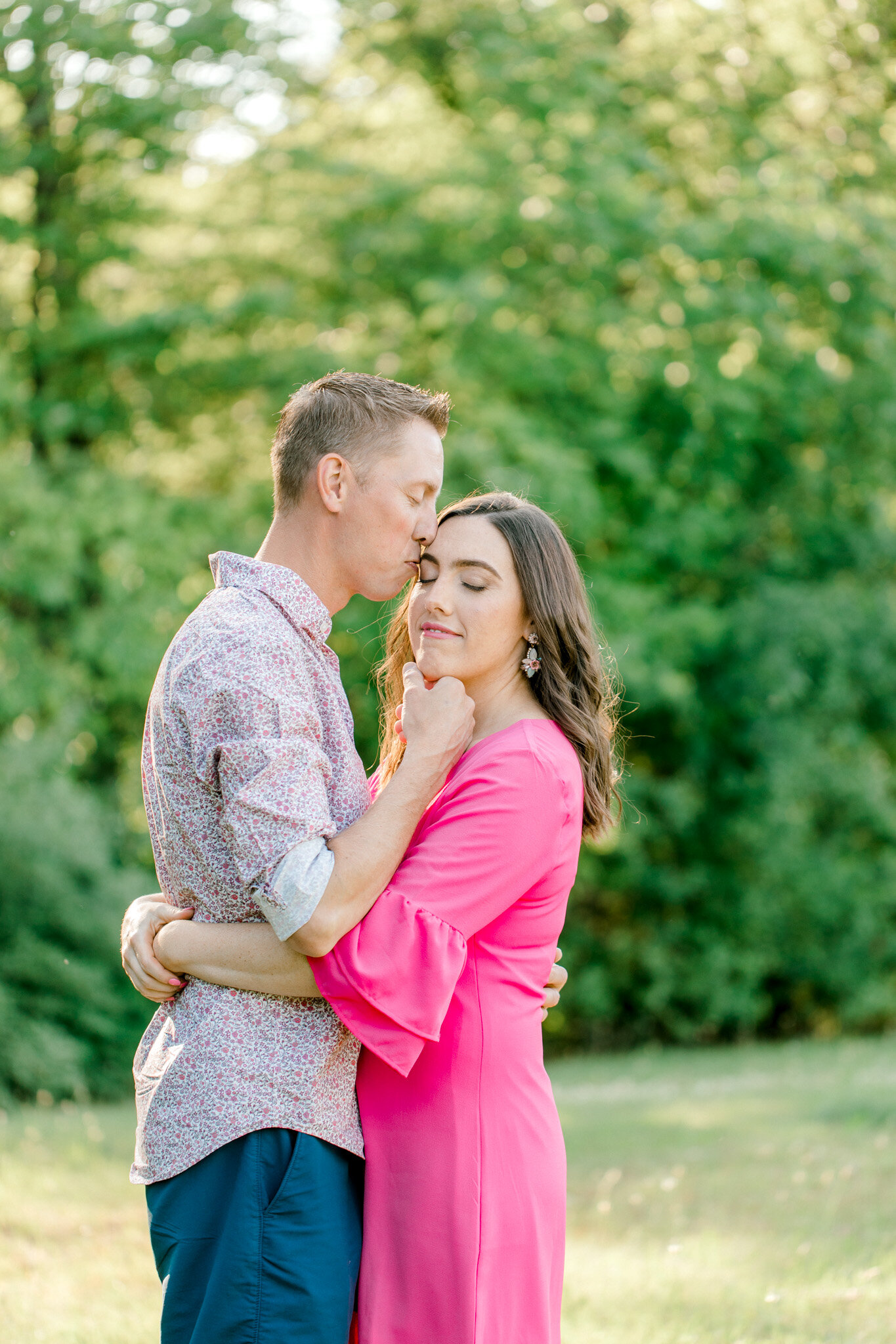 Colorful Engagement Session at the Orchard | Light and Airy Michigan Wedding Photographer