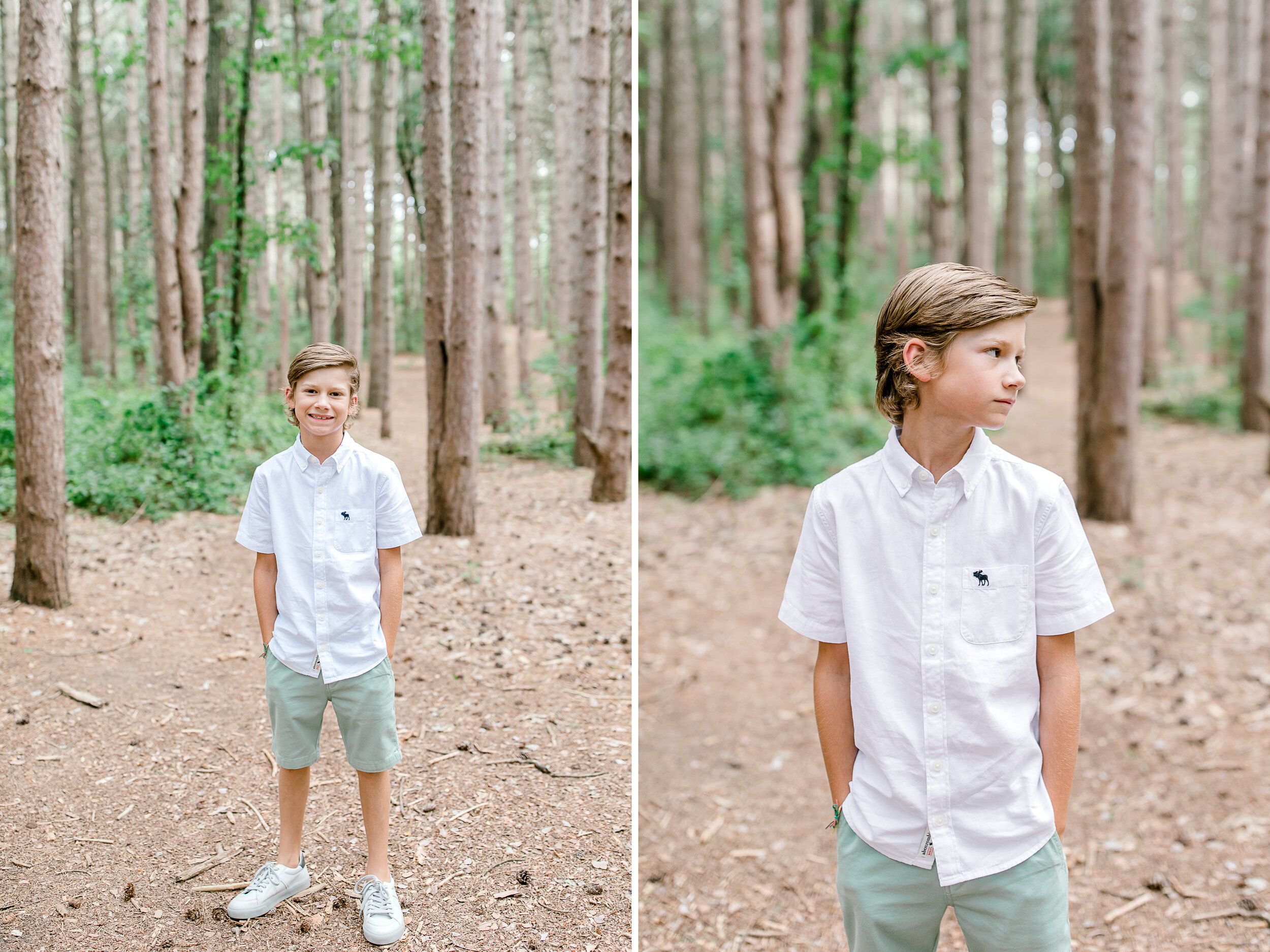 Woodland Family Lifestyle Session | Family Photo Wardrobe | Michigan Family Photographer