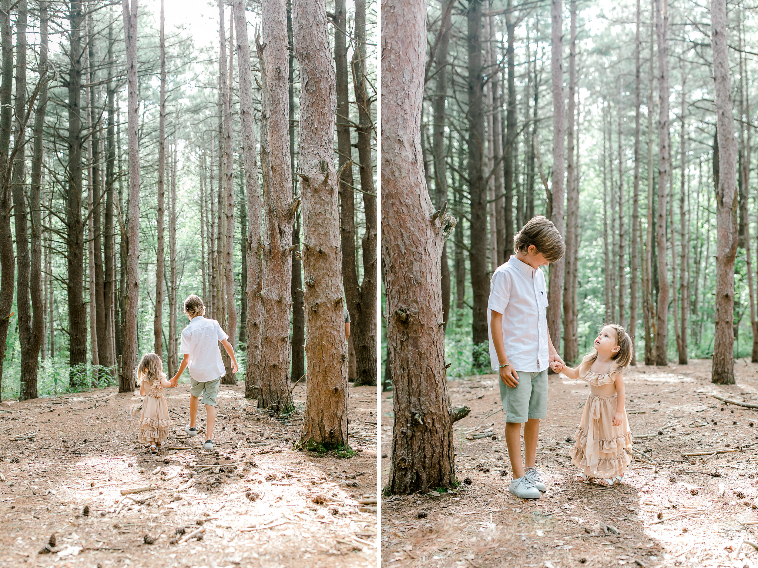 Woodland Family Lifestyle Session | Family Photo Wardrobe | Michigan Family Photographer