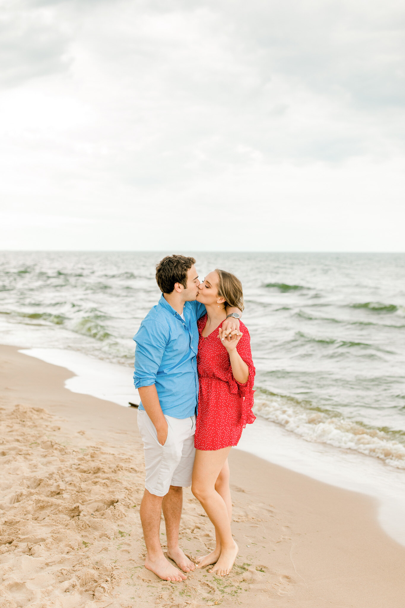 Romantic Surprise Proposal on Lake Michigan | West Michigan Wedding Photographer