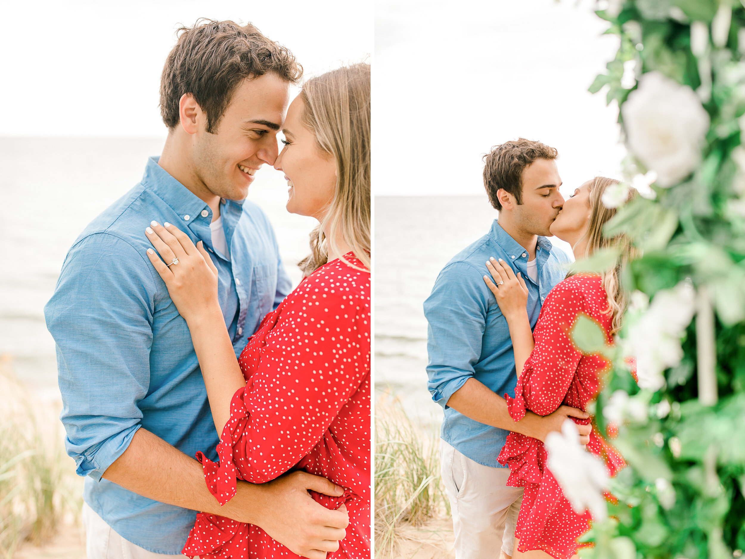 Romantic Surprise Proposal on Lake Michigan | West Michigan Wedding Photographer