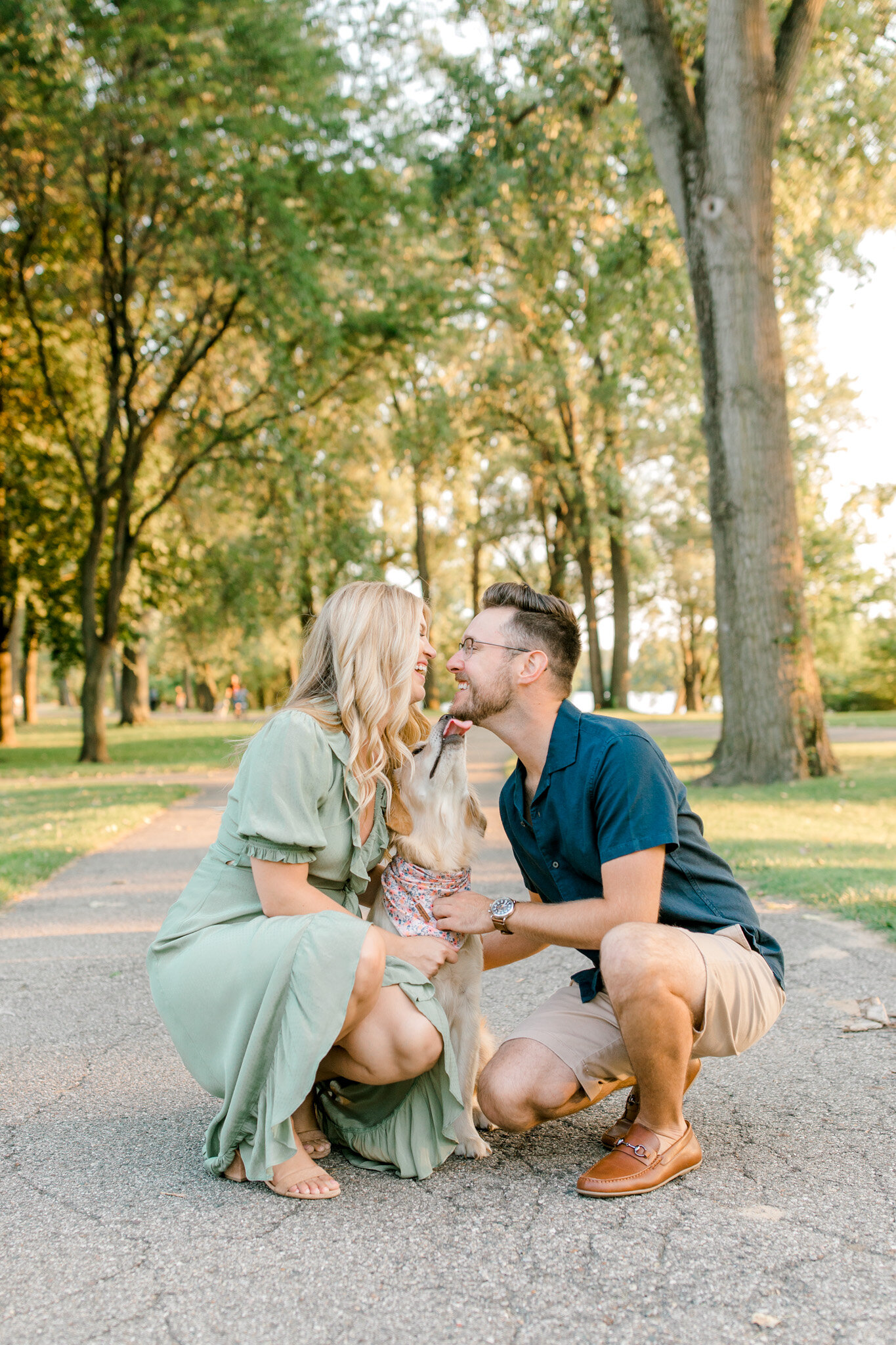 Michigan Summer Engagement at Riverside Park | Engagement Style | Laurenda Marie Photography