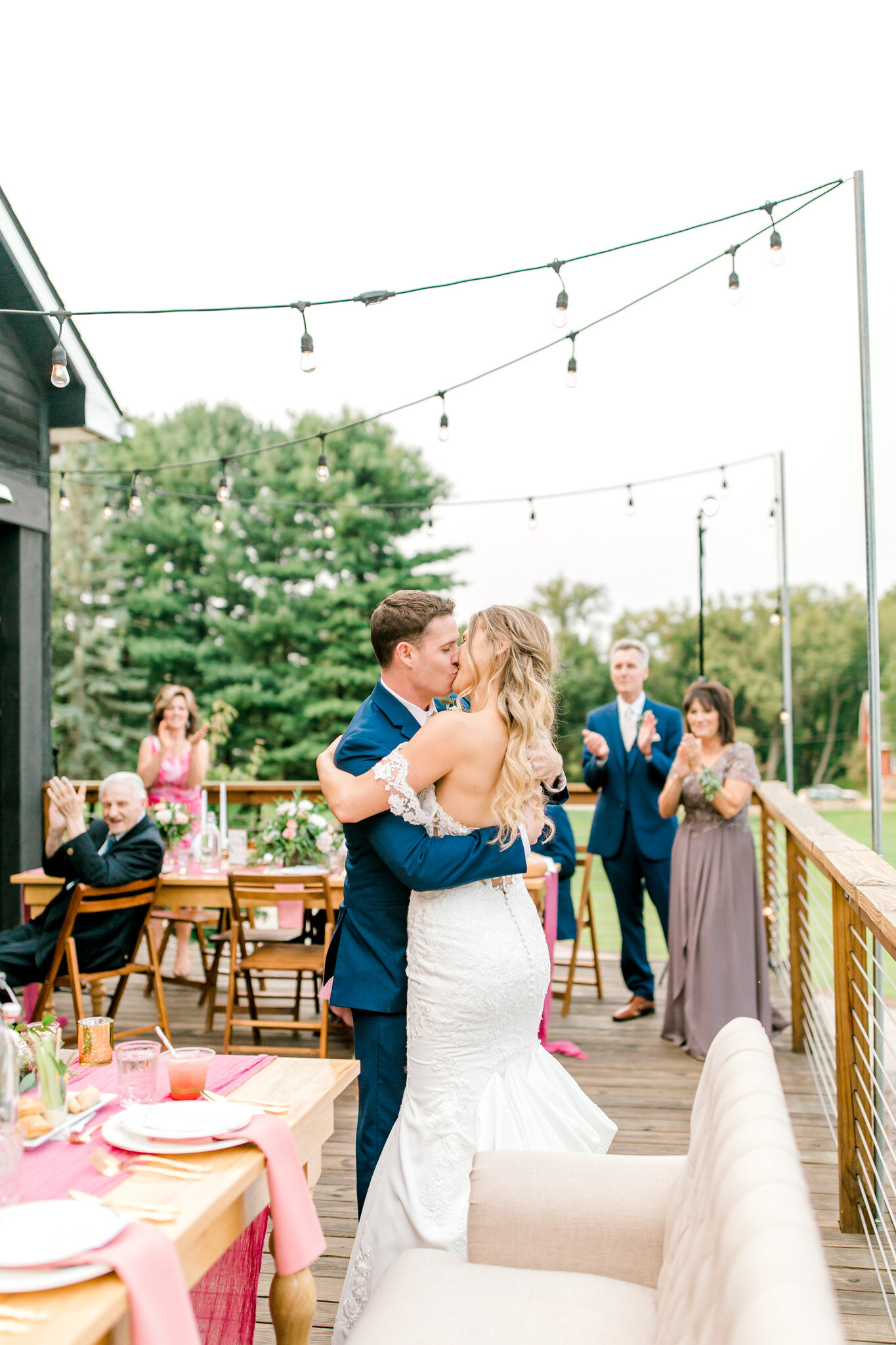 Colorful Wedding at the Black Barn Vineyard | Light &amp; Airy Michigan Wedding Photography