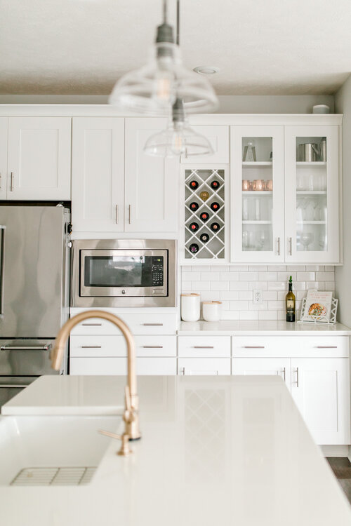 My White Modern Farmhouse Dream Kitchen  Rockford, Michigan — Laurenda  Marie Photography