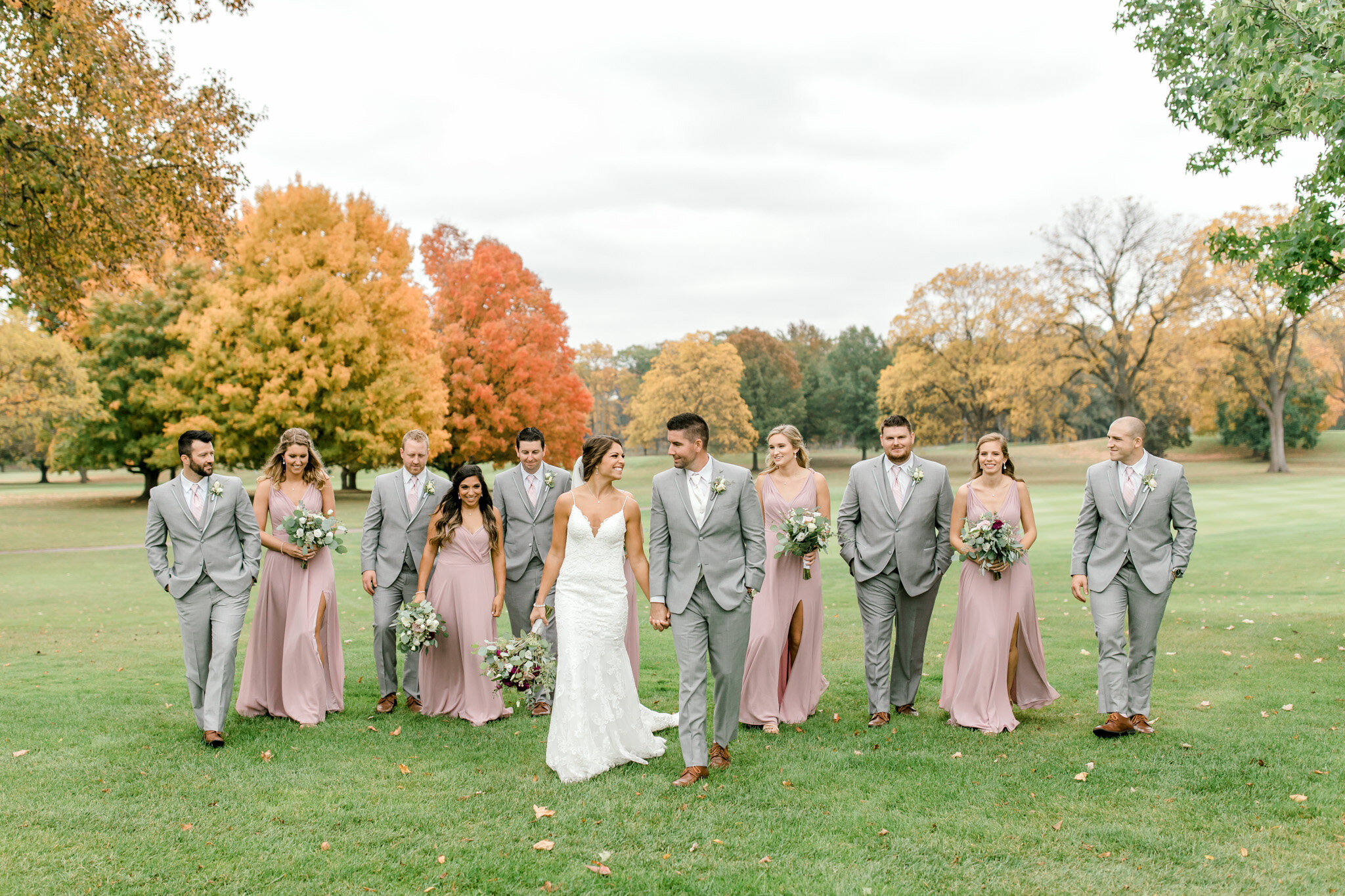 Autumn Wedding at The Country Club of Jackson | Light &amp; Airy Michigan Wedding Photographer