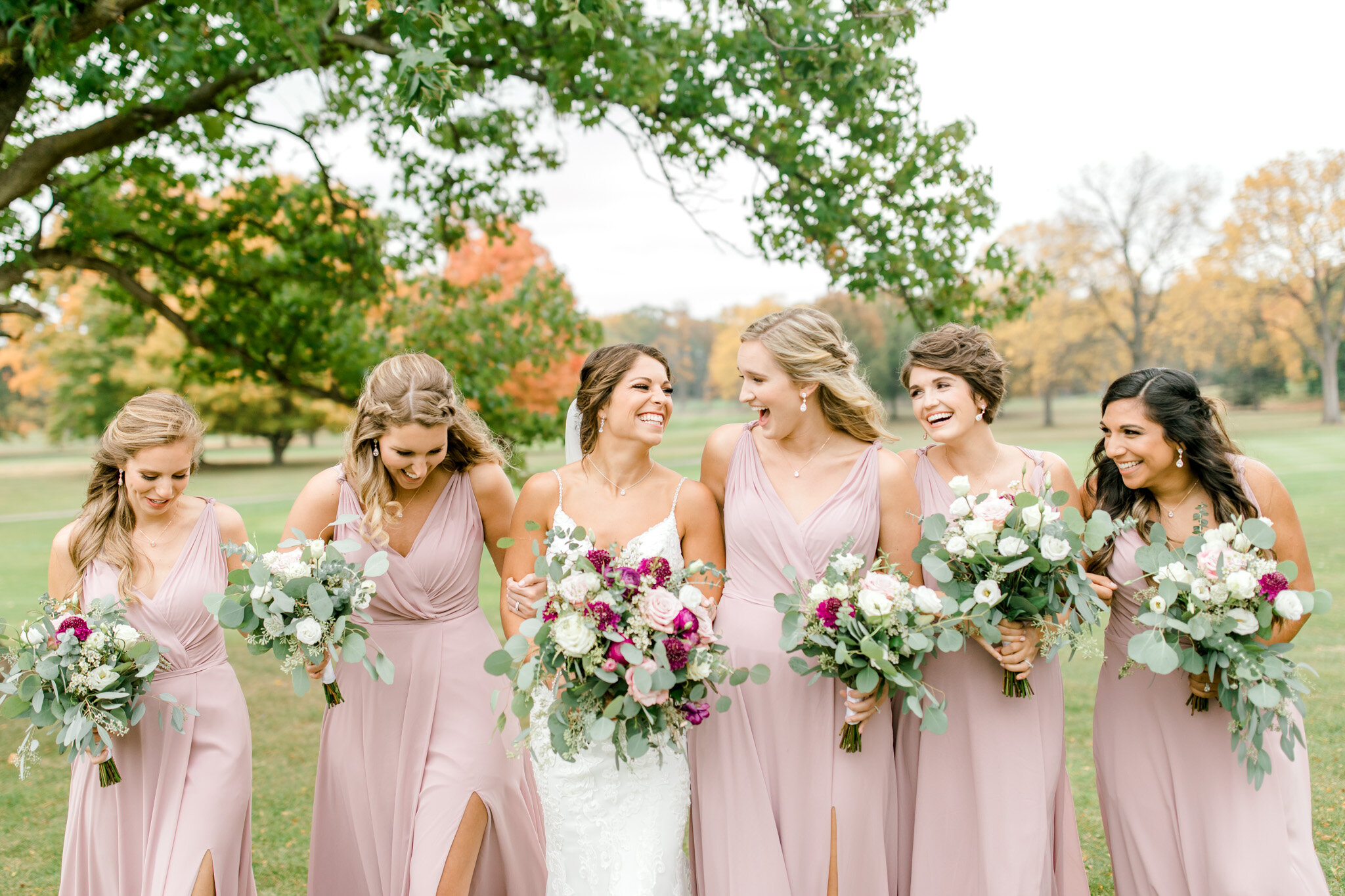 Autumn Wedding at The Country Club of Jackson | Light &amp; Airy Michigan Wedding Photographer