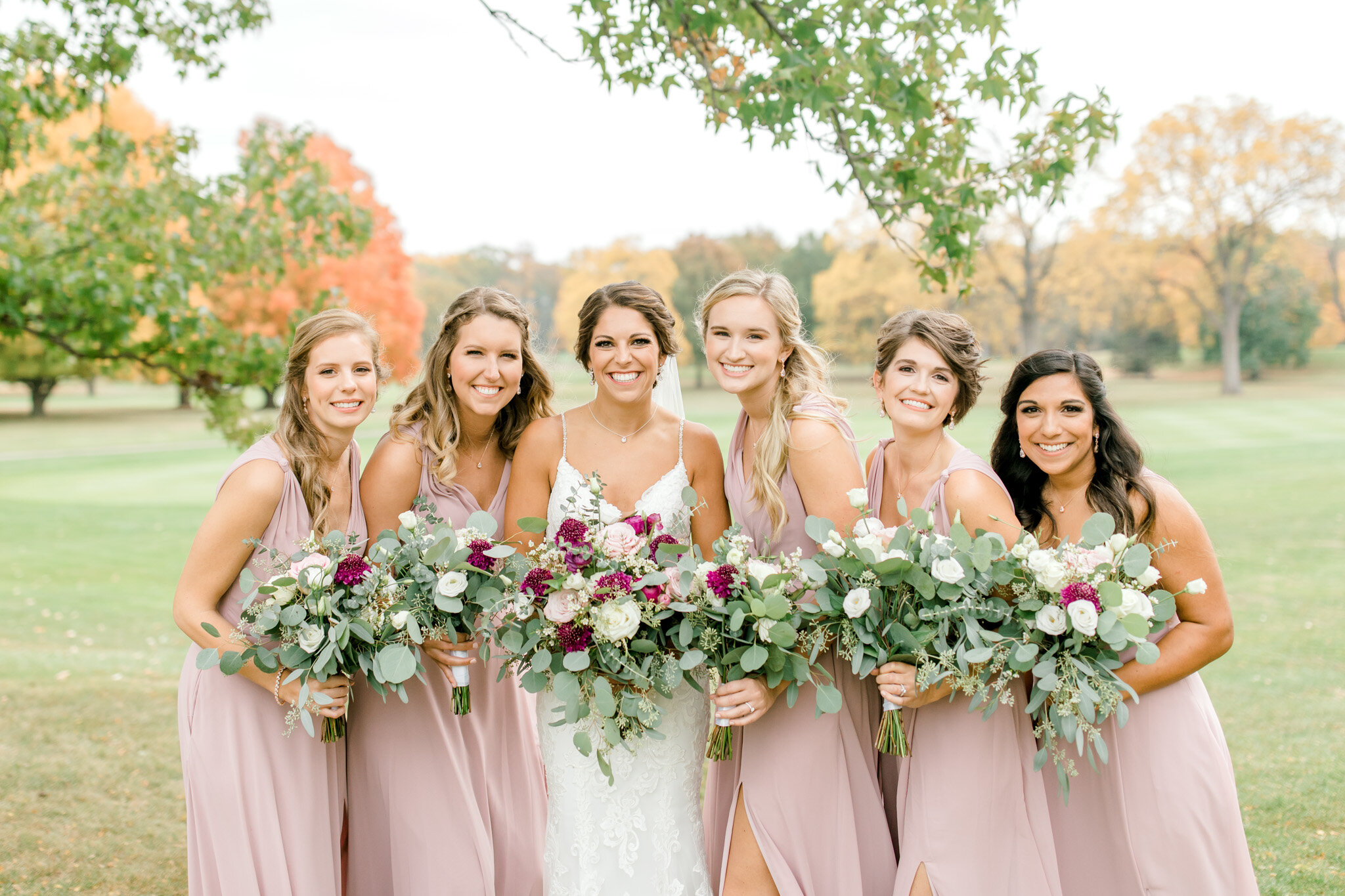 Autumn Wedding at The Country Club of Jackson | Light &amp; Airy Michigan Wedding Photographer