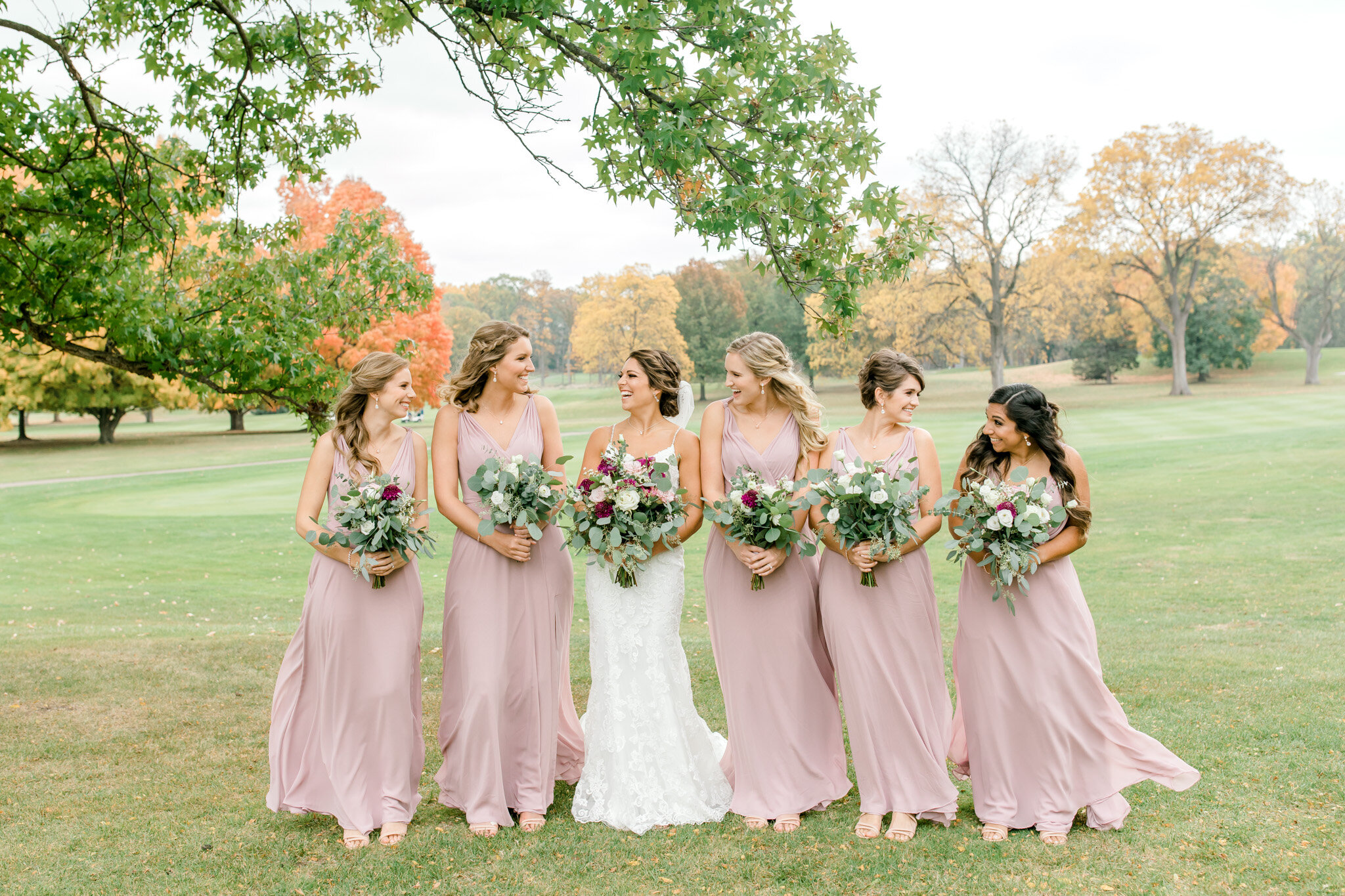 Autumn Wedding at The Country Club of Jackson | Light &amp; Airy Michigan Wedding Photographer