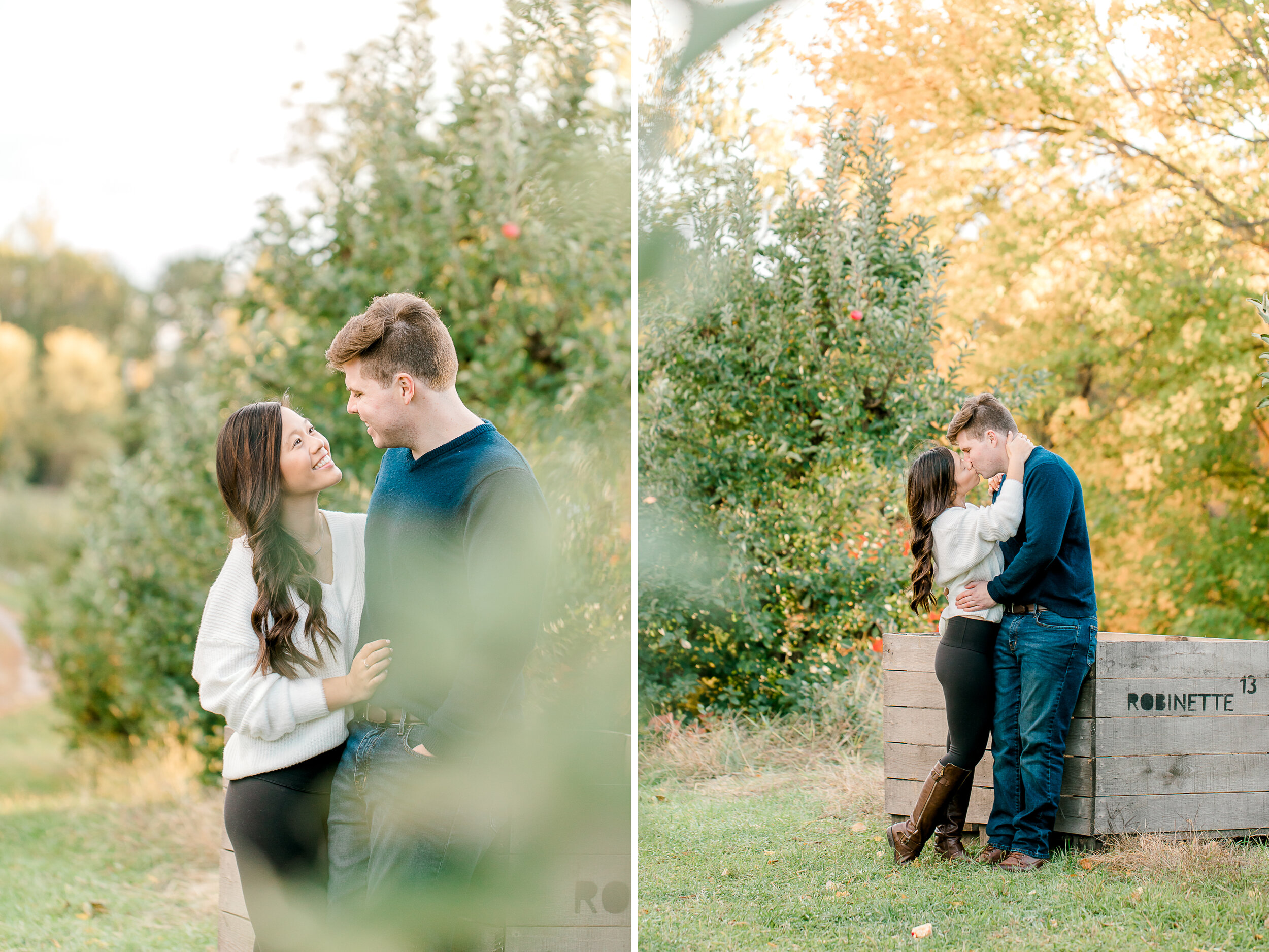 Classy &amp; Colorful Fall Engagement Sessions | Light &amp; Airy Michigan Wedding Photography
