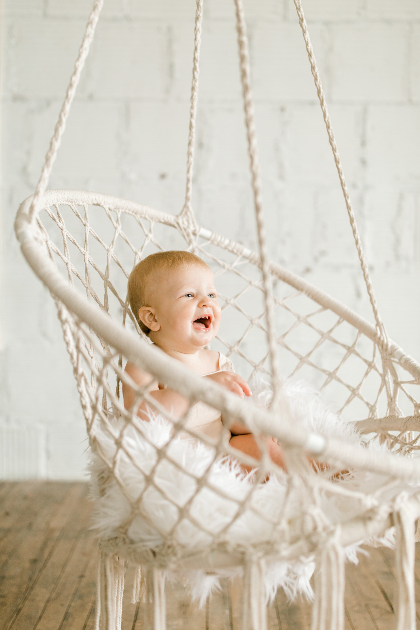 Simple, Neutral Cake Smash | Light &amp; Airy Photography | Baby Boy First Birthday Photos