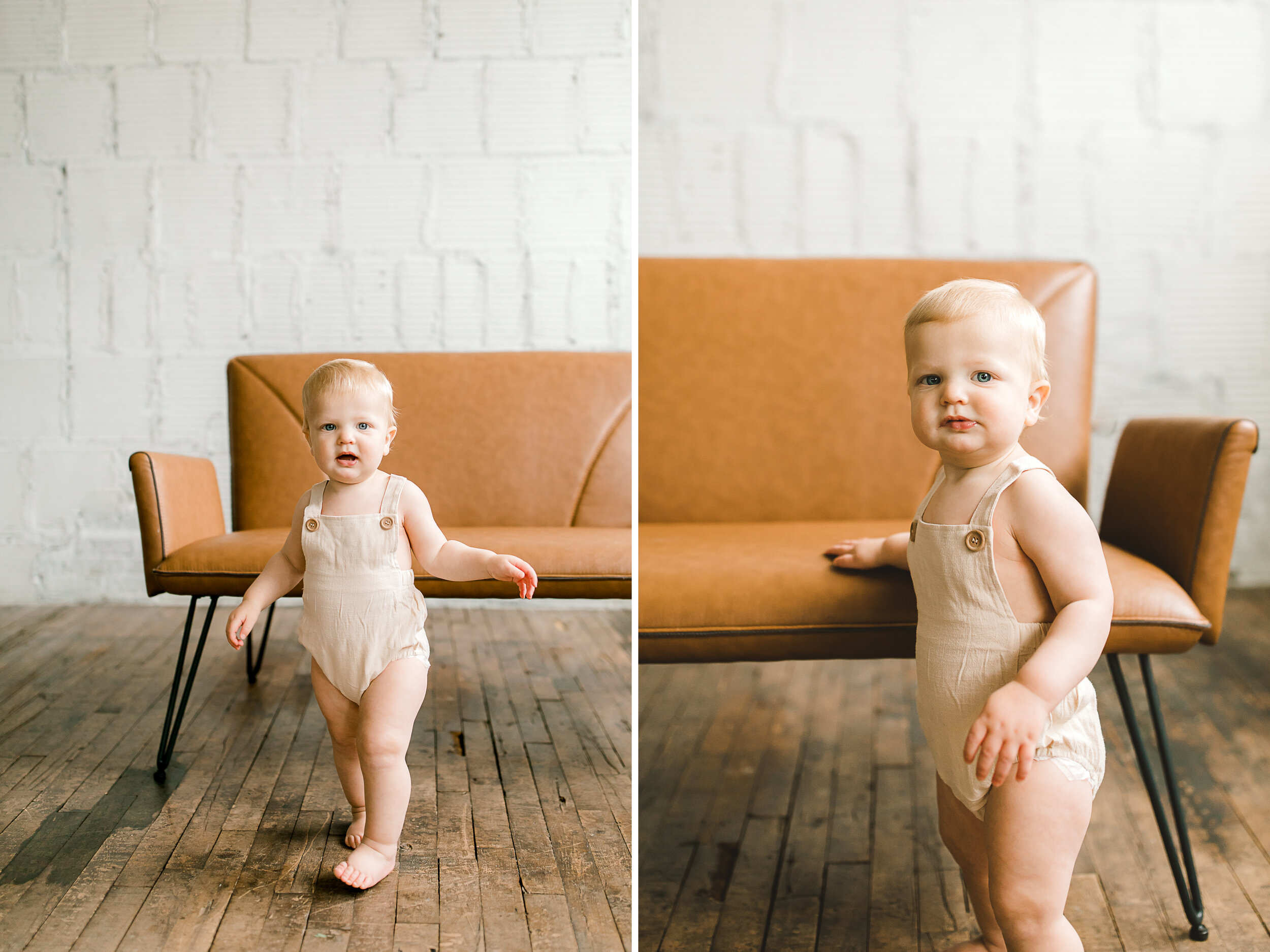 Simple, Neutral Cake Smash | Light &amp; Airy Photography | Baby Boy First Birthday Photos