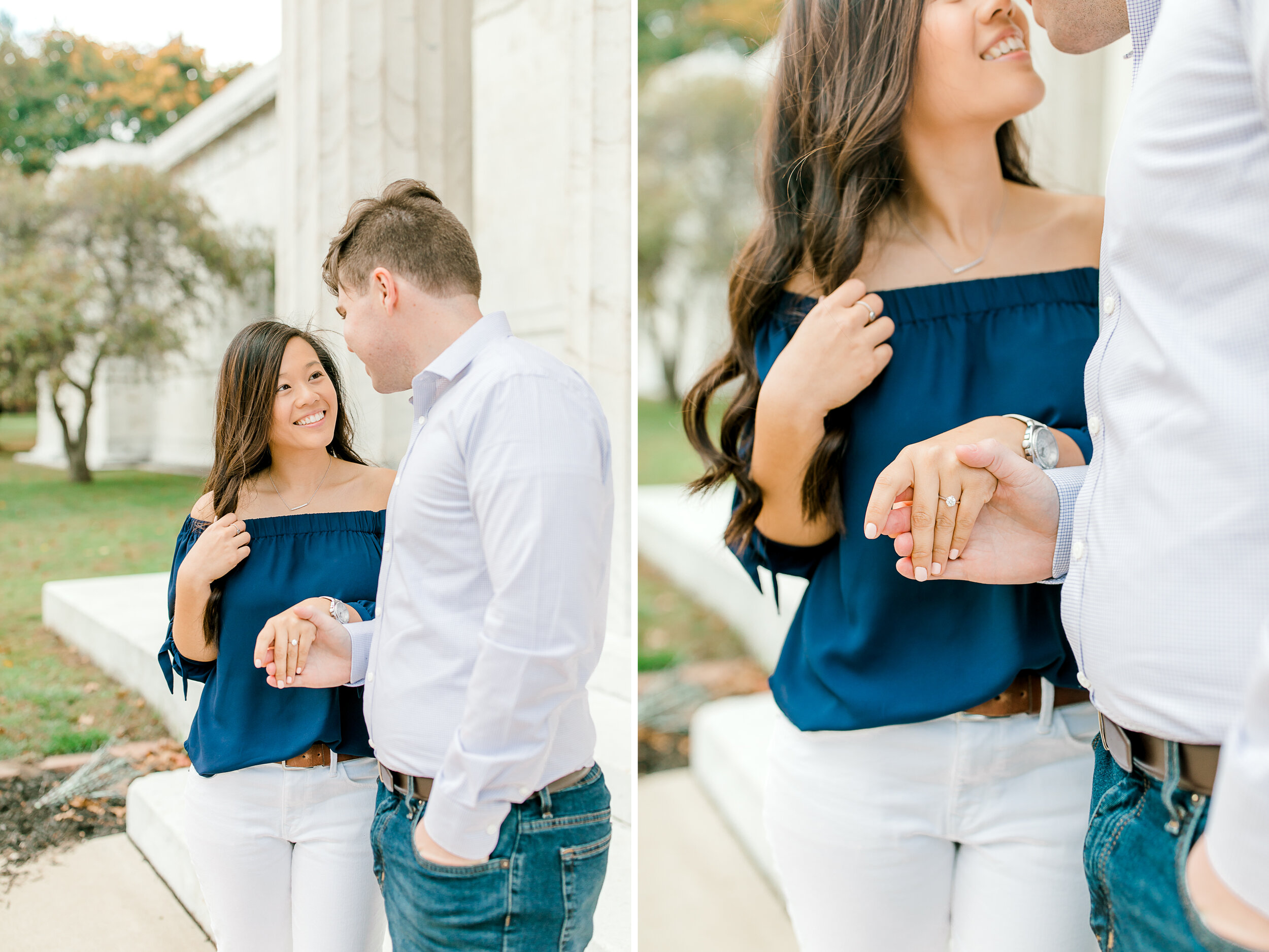 Classy &amp; Colorful Fall Engagement Sessions | Light &amp; Airy Michigan Wedding Photography