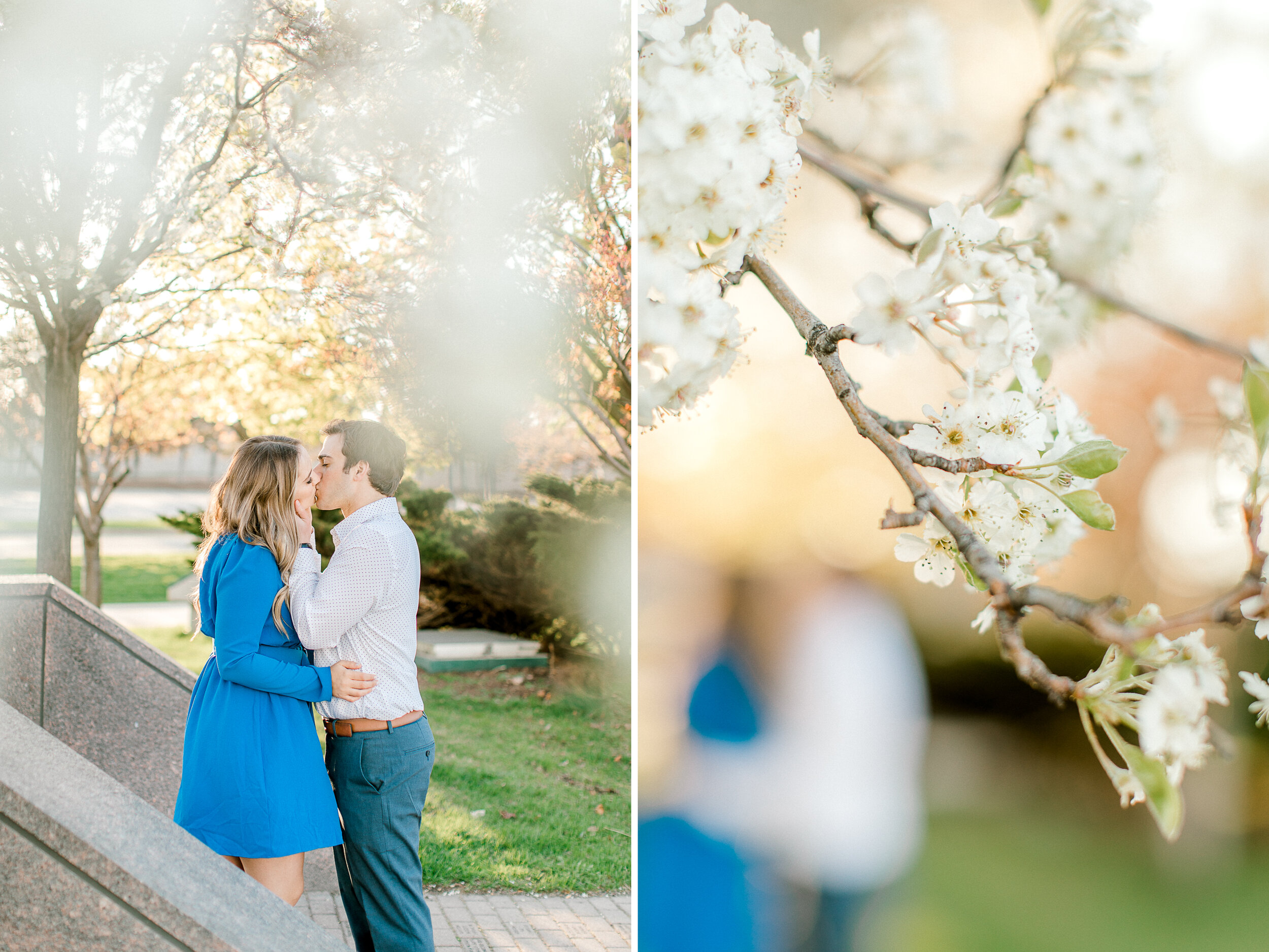 Spring Engagement Downtown Grand Rapids | West Michigan Wedding Photographer | Light &amp; Airy Modern Photography