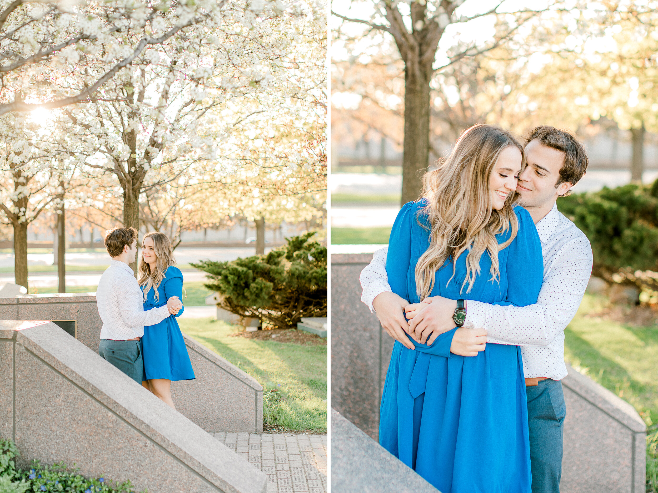 Spring Engagement Downtown Grand Rapids | West Michigan Wedding Photographer | Light &amp; Airy Modern Photography