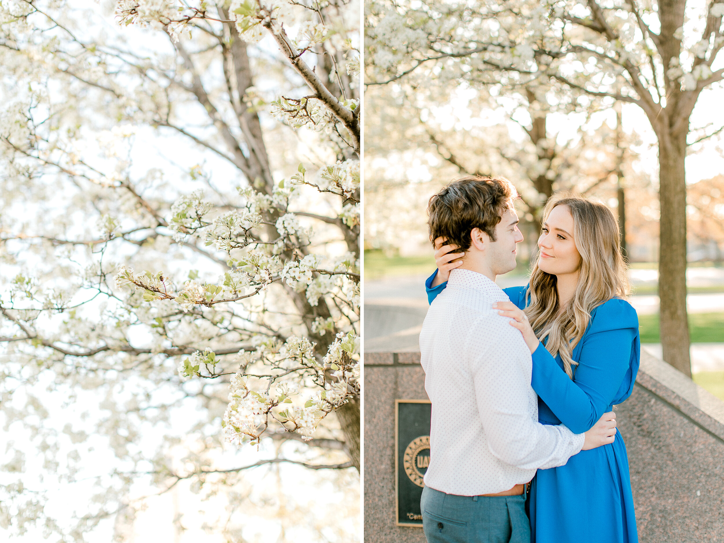 Spring Engagement Downtown Grand Rapids | West Michigan Wedding Photographer | Light &amp; Airy Modern Photography