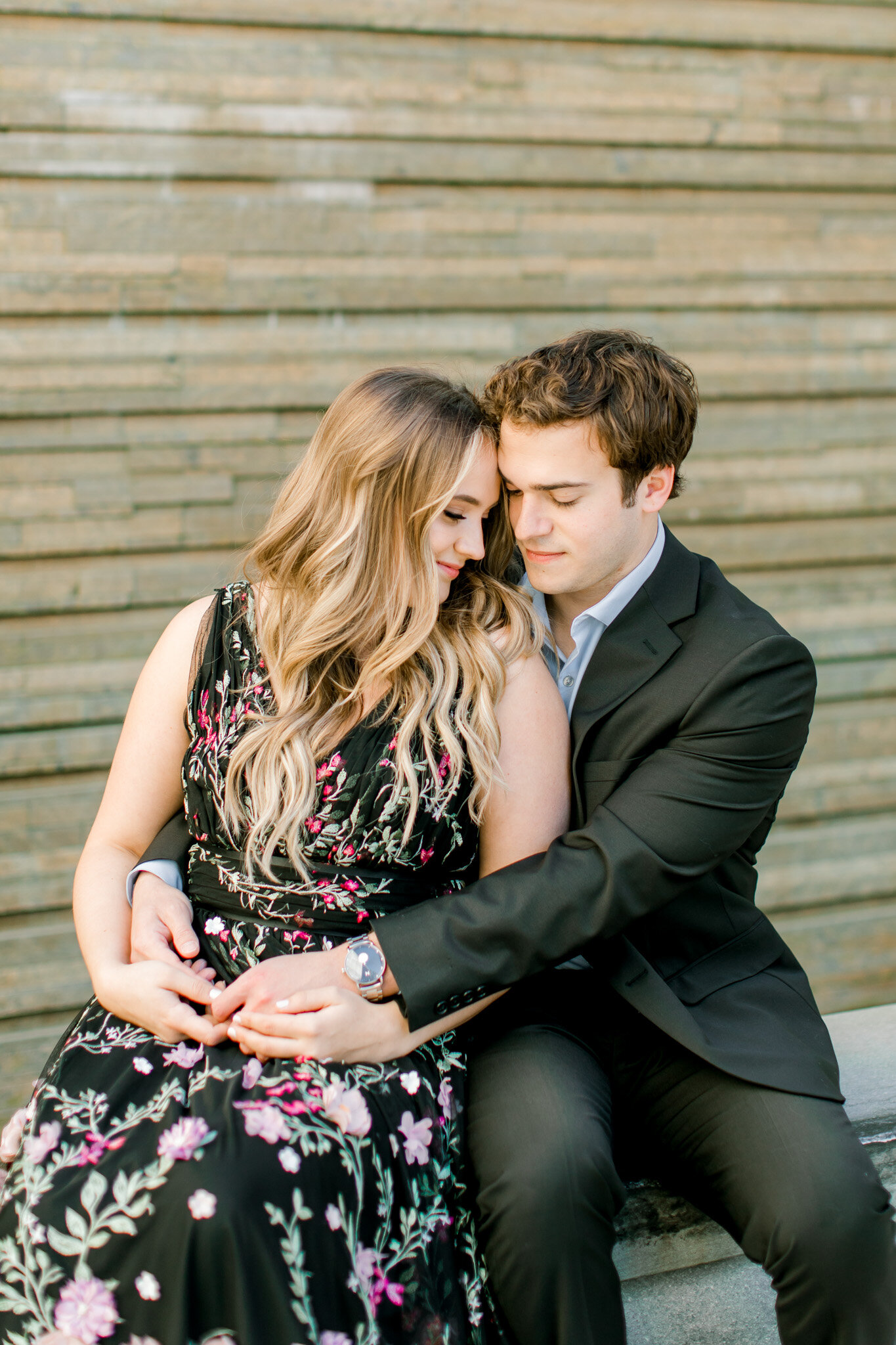 Spring Engagement Downtown Grand Rapids | West Michigan Wedding Photographer | Light &amp; Airy Modern Photography