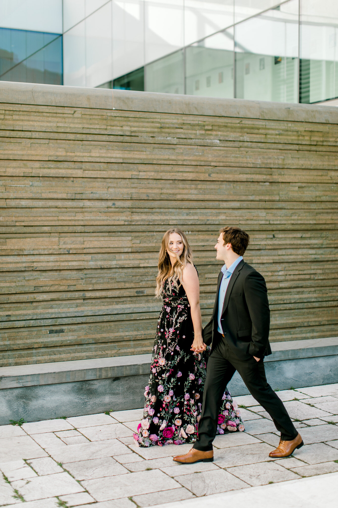 Spring Engagement Downtown Grand Rapids | West Michigan Wedding Photographer | Light &amp; Airy Modern Photography