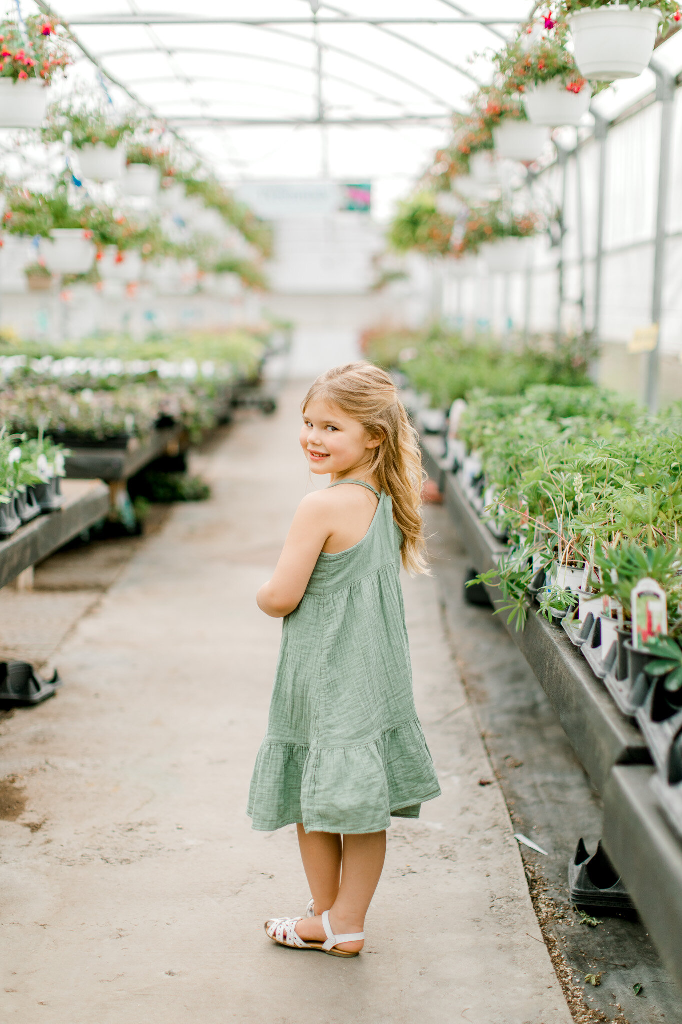 Mommy &amp; daughter session at a greenhouse nursery | West Michigan Family Photographer | Mommy &amp; me