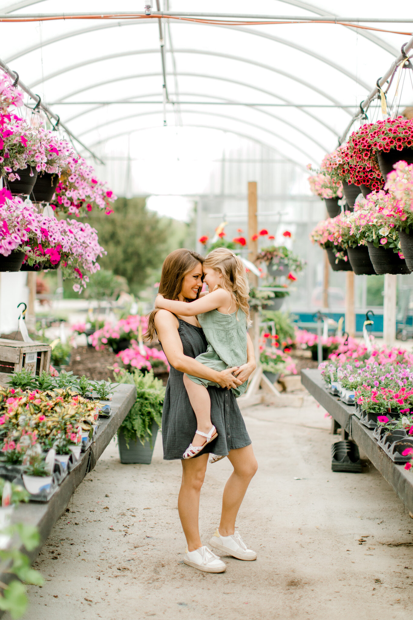 Mommy &amp; daughter session at a greenhouse nursery | West Michigan Family Photographer | Mommy &amp; me