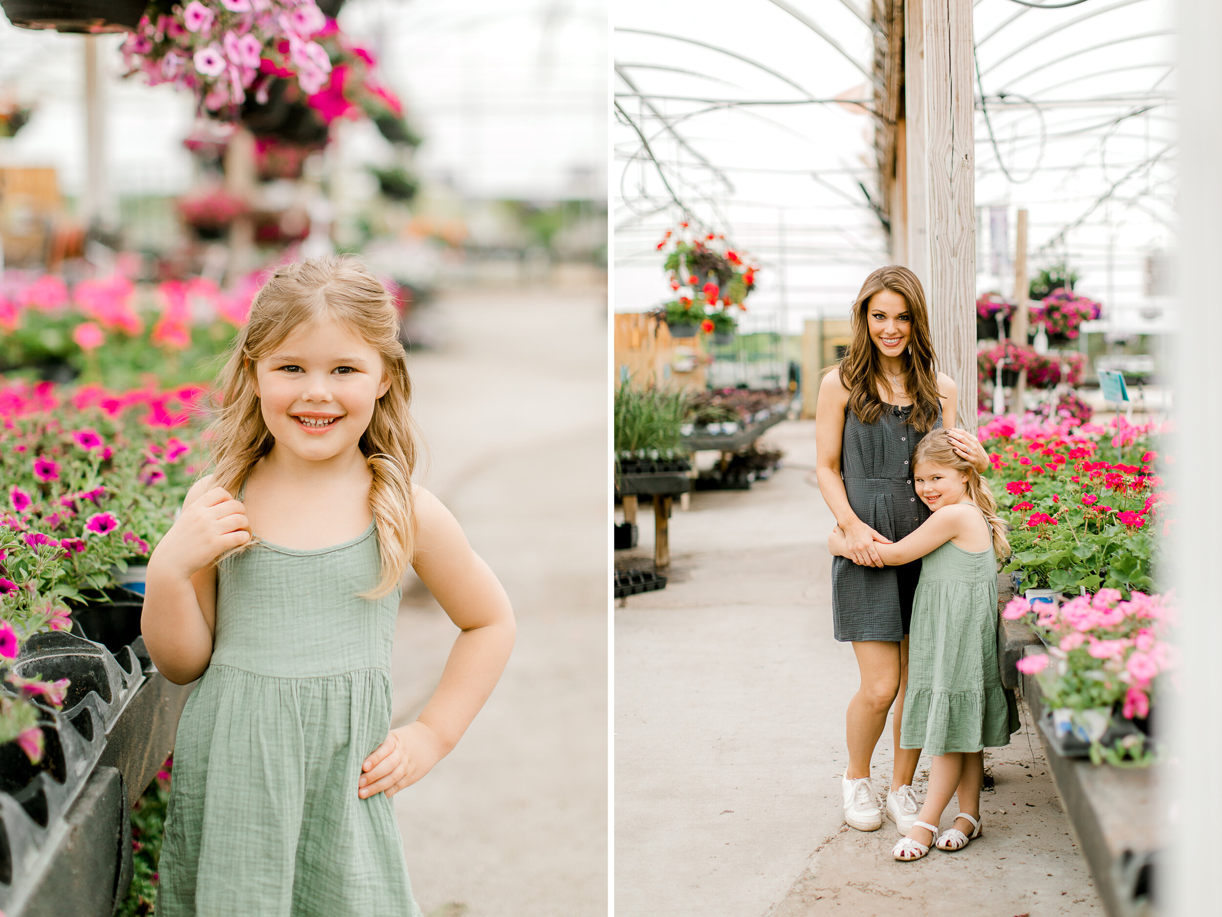 Mommy &amp; daughter session at a greenhouse nursery | West Michigan Family Photographer | Mommy &amp; me