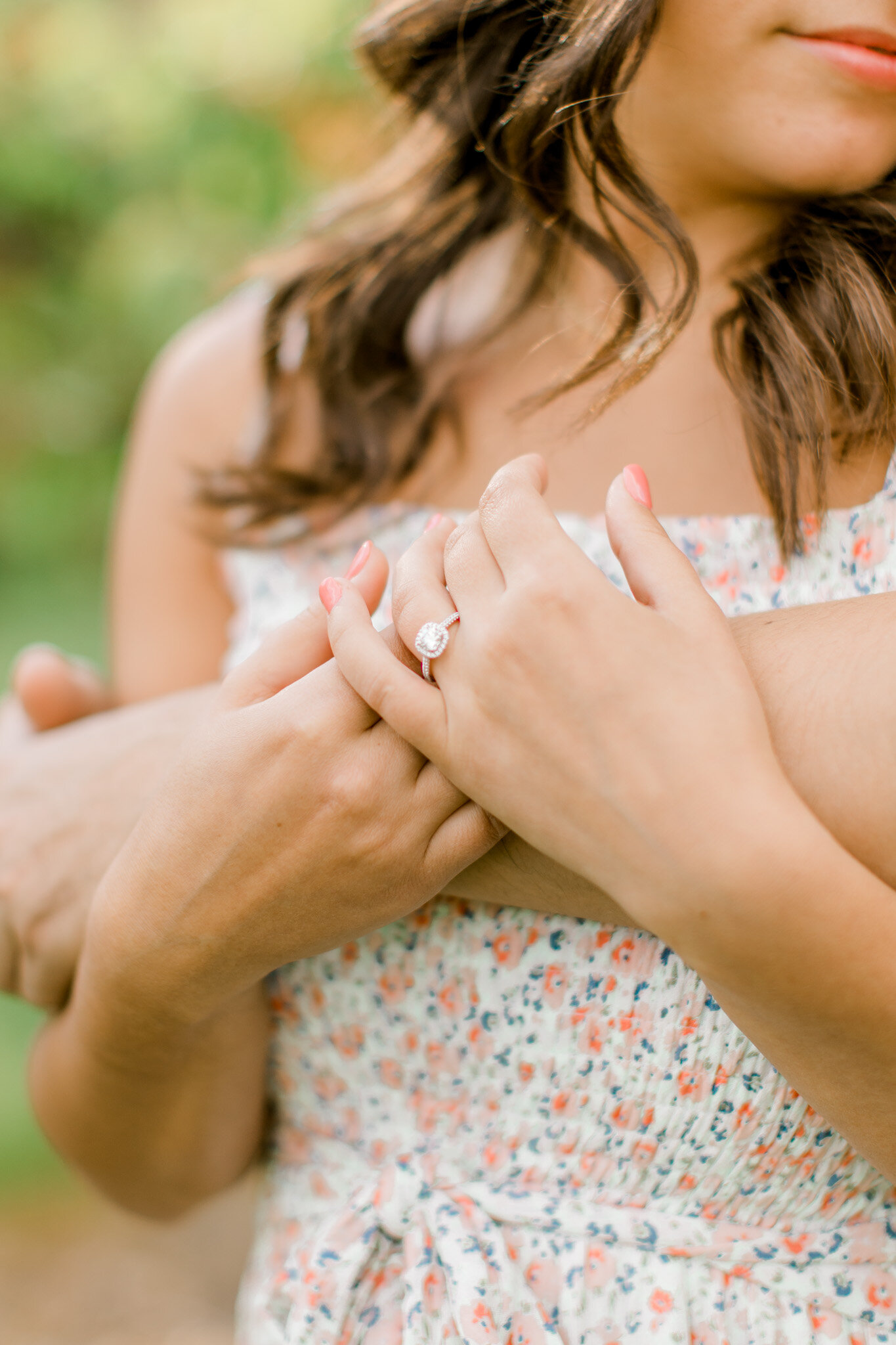 Spring Engagement Session in Michigan | Engagement Session with a Puppy | Light &amp; Airy Fine Art Michigan Wedding Photographer