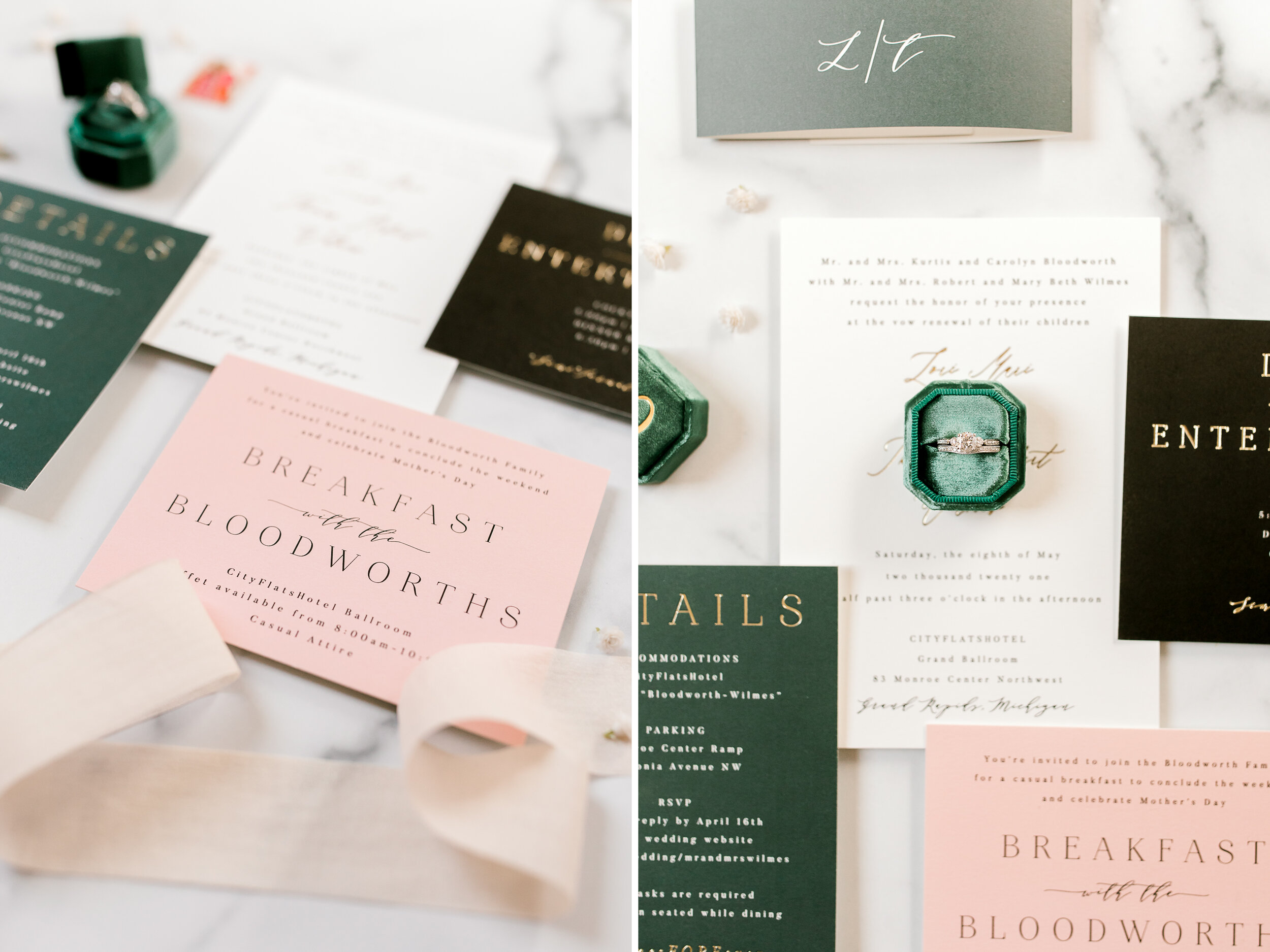 Emerald &amp; Fuchsia Wedding in Grand Rapids | A Wedding Planners Wedding | West Michigan Wedding Photographer