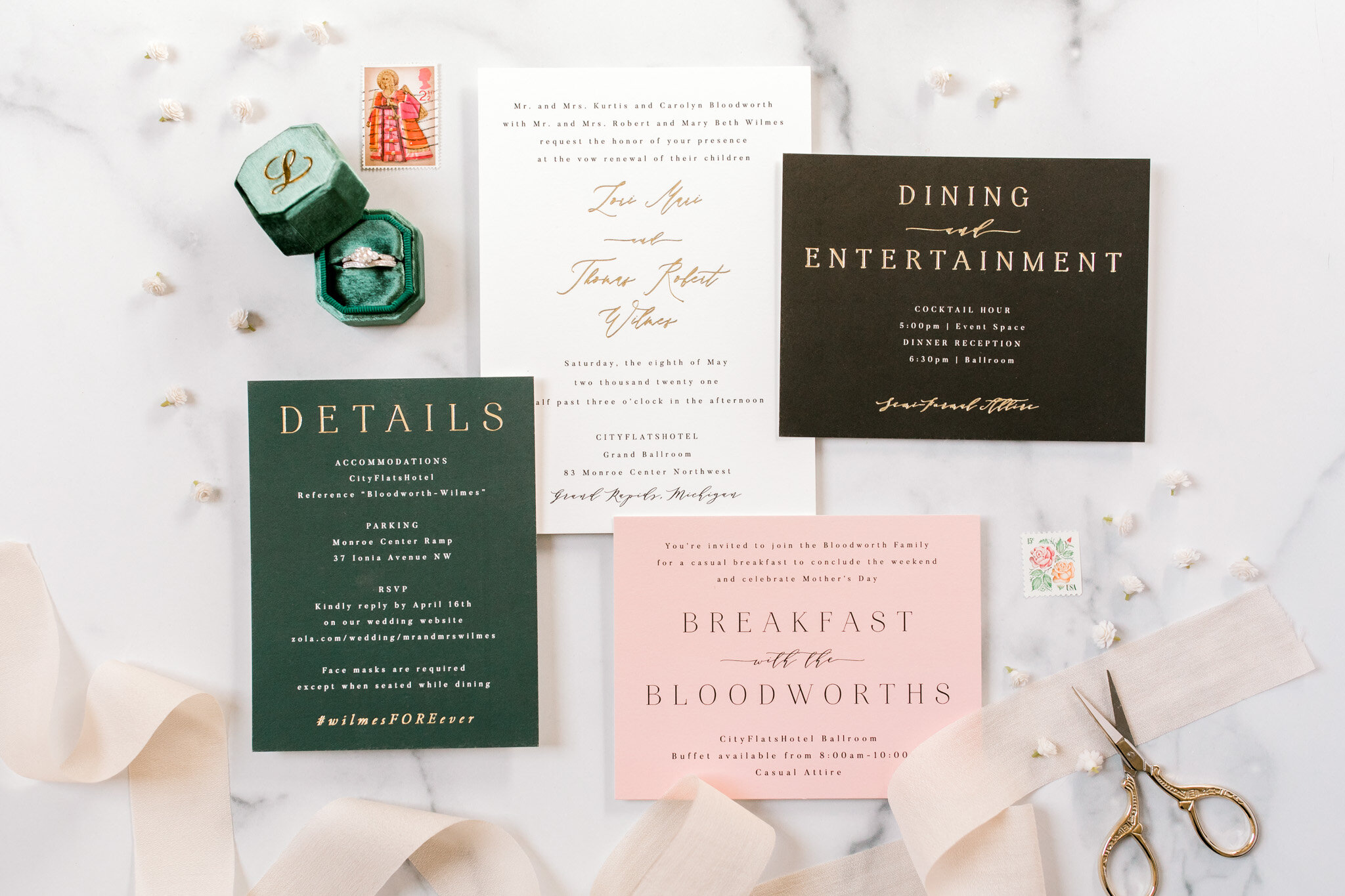 Emerald &amp; Fuchsia Wedding in Grand Rapids | A Wedding Planners Wedding | West Michigan Wedding Photographer