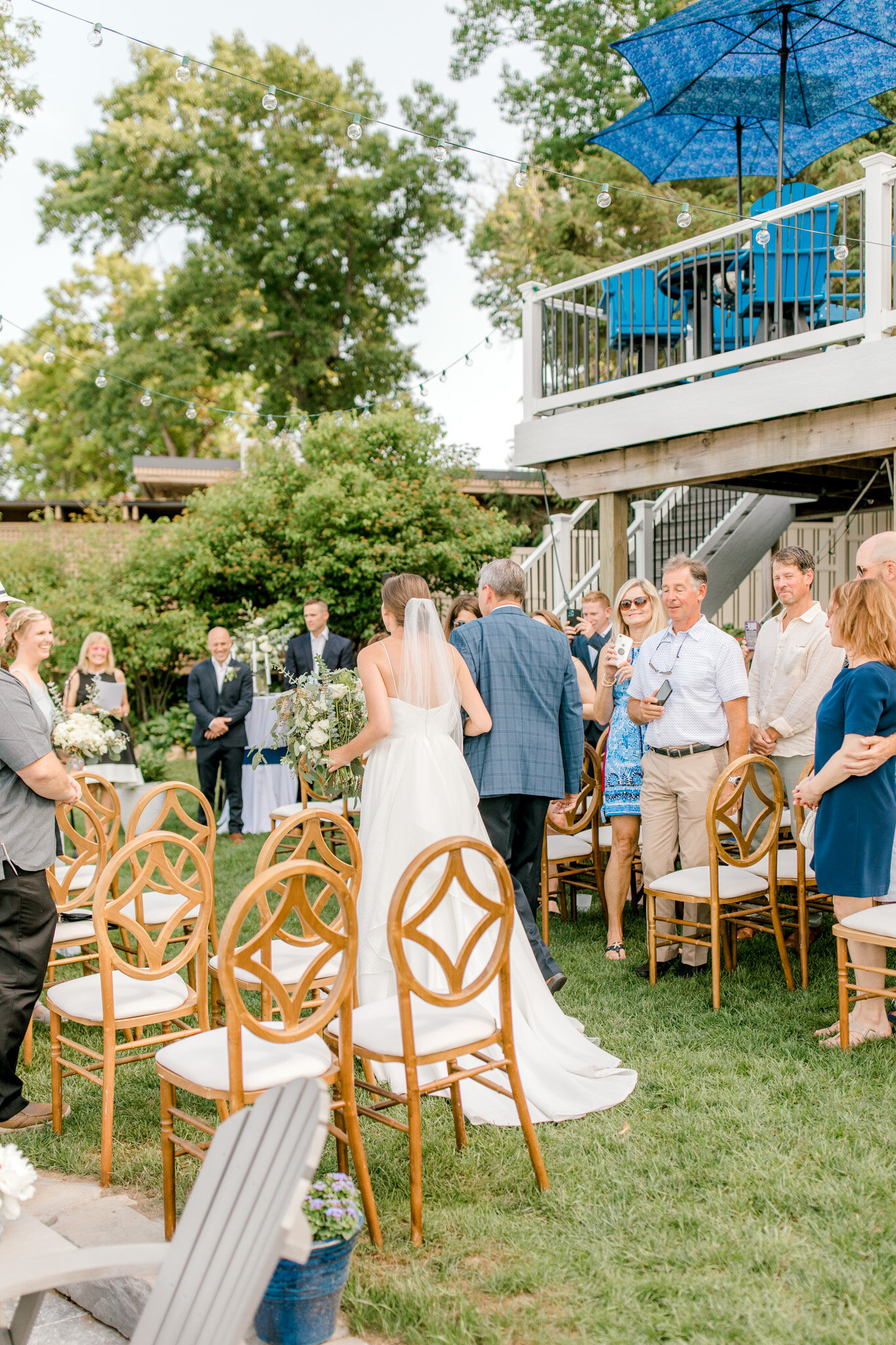 Intimate Backyard Wedding on Gull Lake | West Michigan Fine Art Photography | Light &amp; Airy Photography