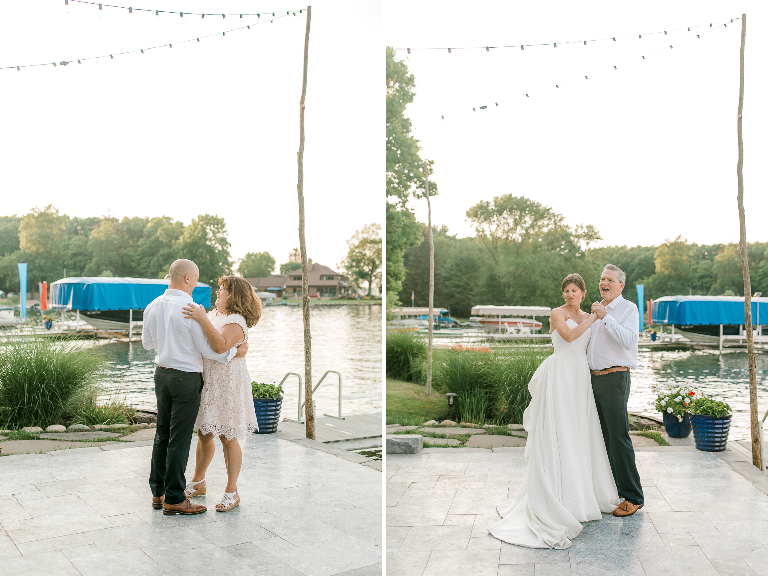 Intimate Backyard Wedding on Gull Lake | West Michigan Fine Art Photography | Light &amp; Airy Photography