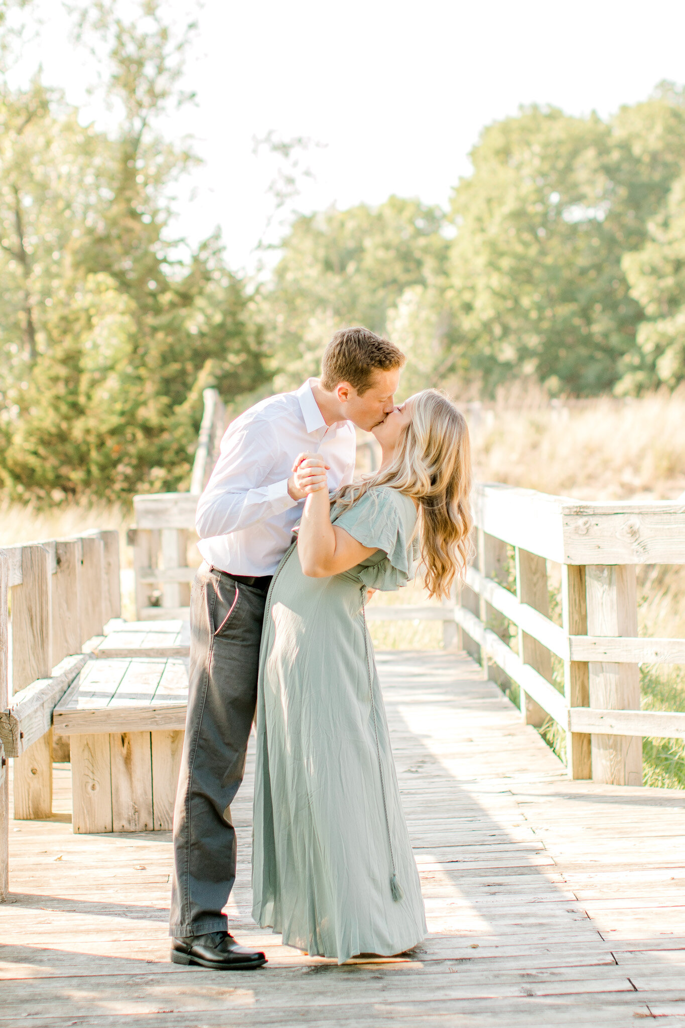 Summer Engagement Session on Lake Michigan | West Michigan Wedding Photographer | Fine Art Michigan Wedding Photos