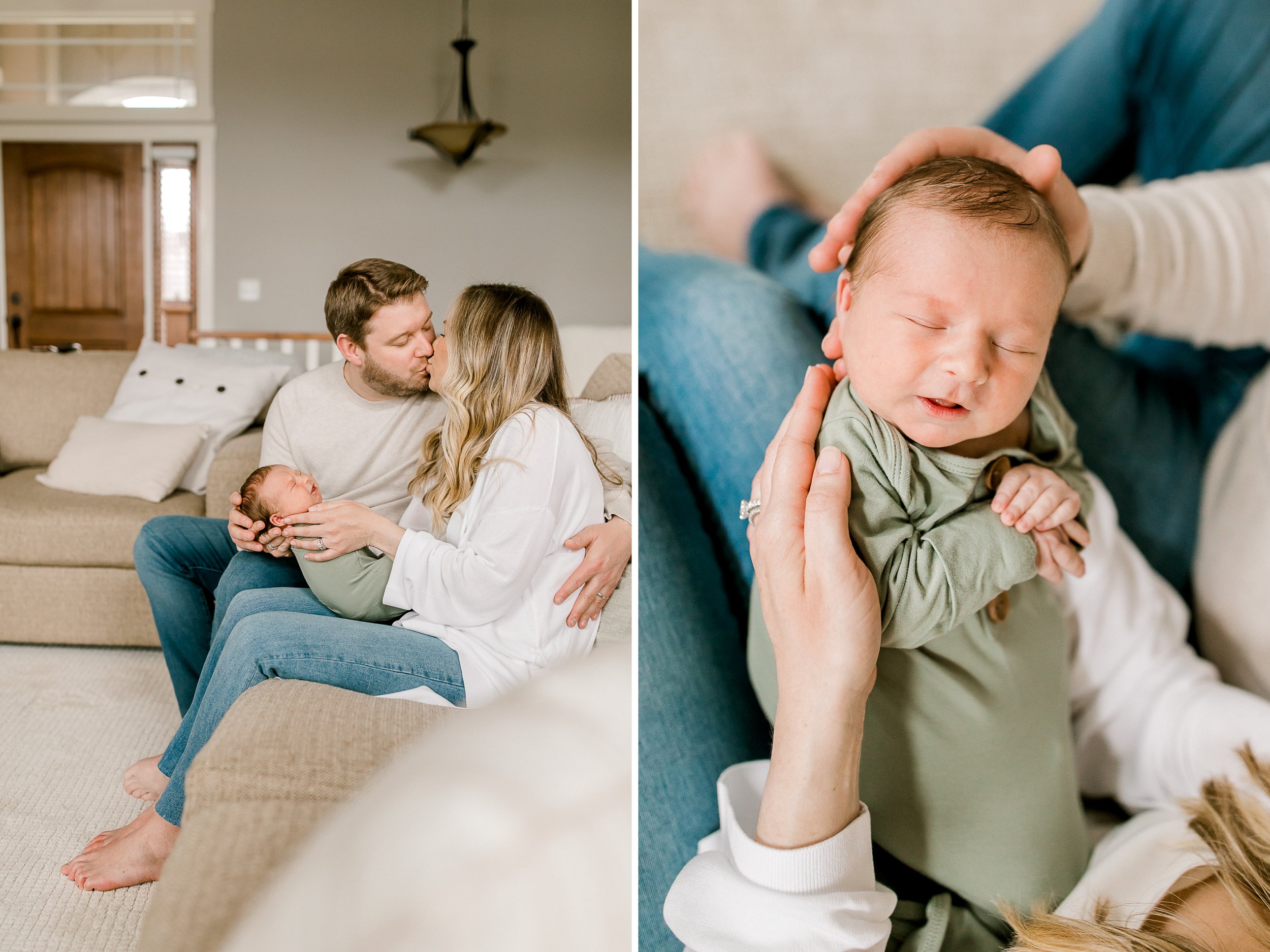 Grand Rapids Documentary Lifestyle Newborn Session | Lifestyle Photography in Michigan | Laurenda Marie Photography