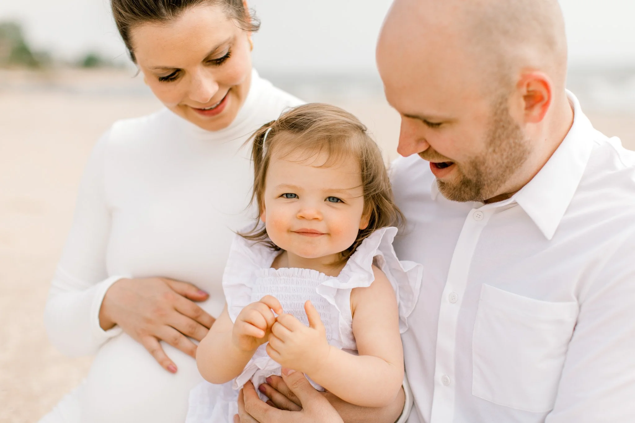 Dreamy Maternity Session on Lake Michigan | Ferrysburg, Michigan