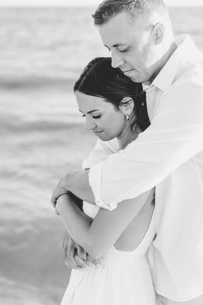 Summer Engagement in the City and on the Beach | West Michigan Fine Art Wedding Photography | Lake Michigan Beach Engagement Session