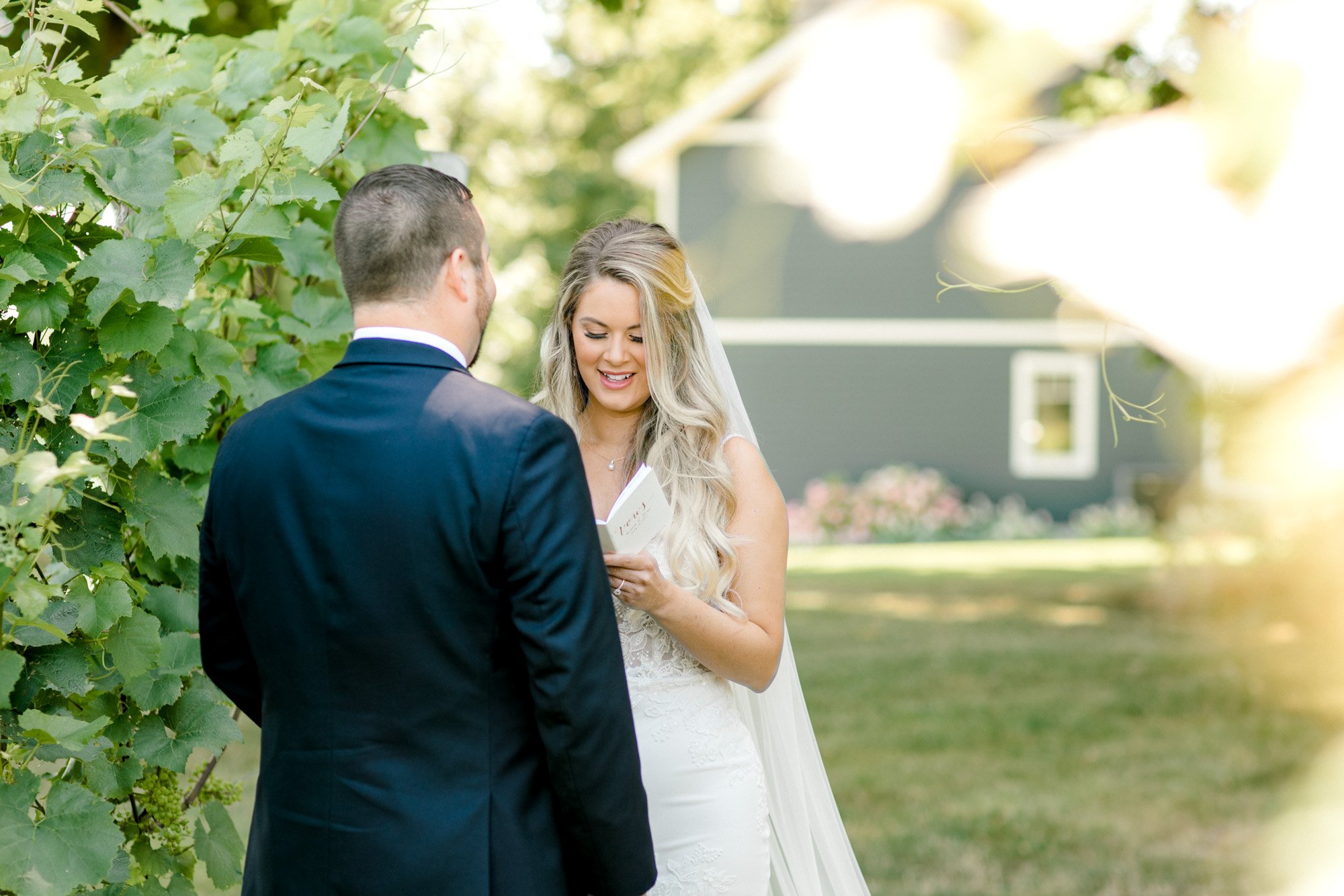 Vineyard Wedding in Northport, Michigan | Traverse City Winery Wedding | Light and Airy Michigan Photography | Laurenda Marie Photography