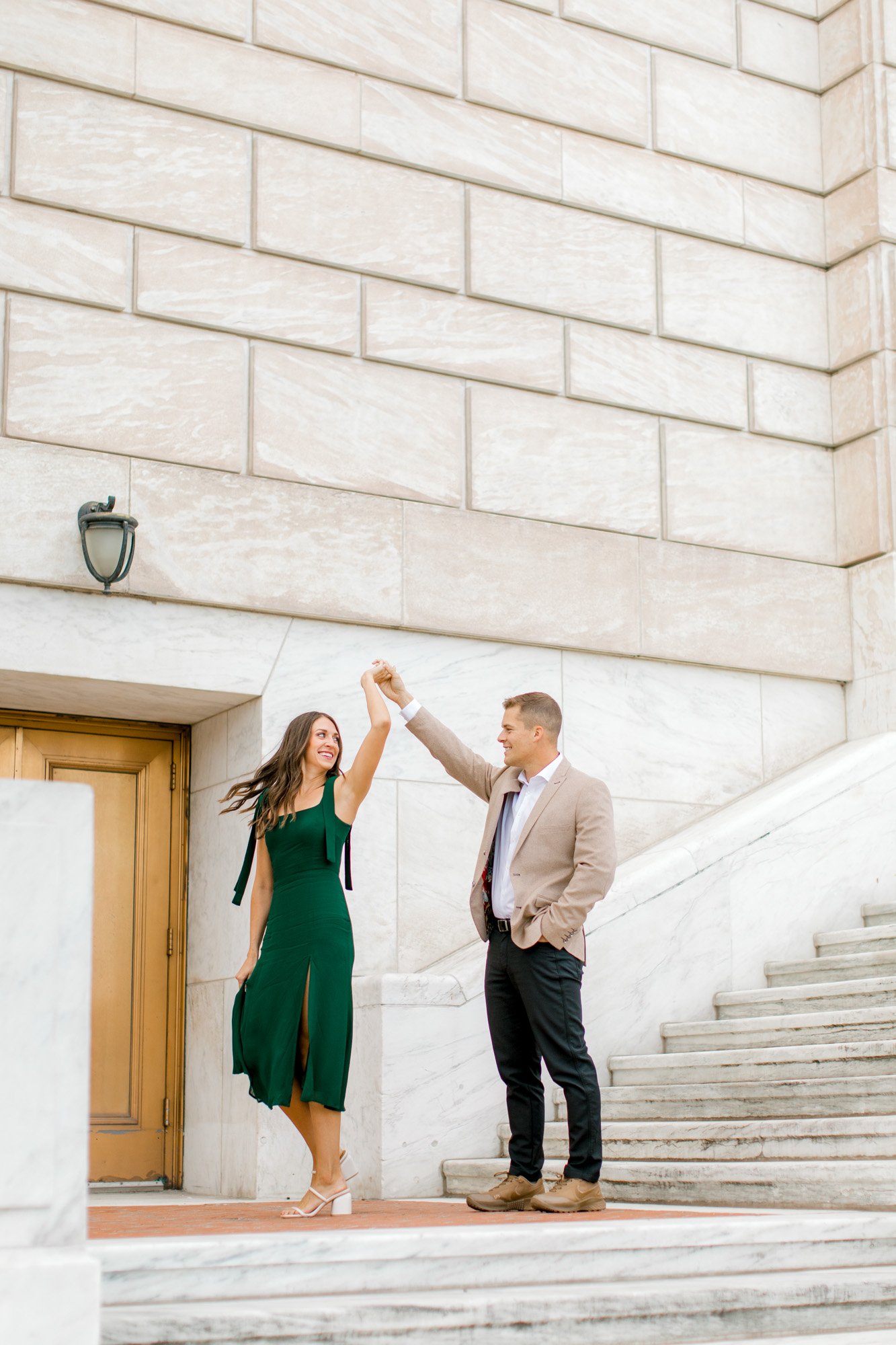 Downtown Detroit Engagement Session | DIA Engagement | Fine Art Wedding Photography | West Michigan Wedding Photographer