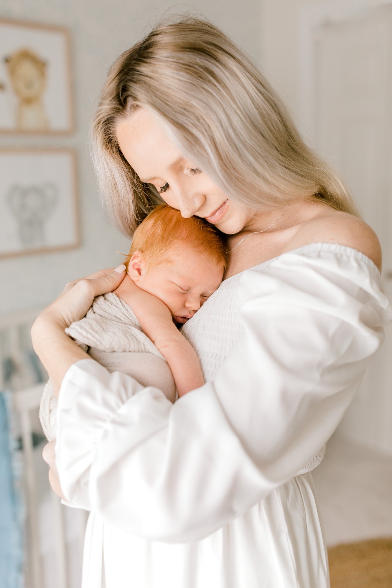 Neutral Baby Boys Nursery Room | Michigan Newborn Lifestyle Photography